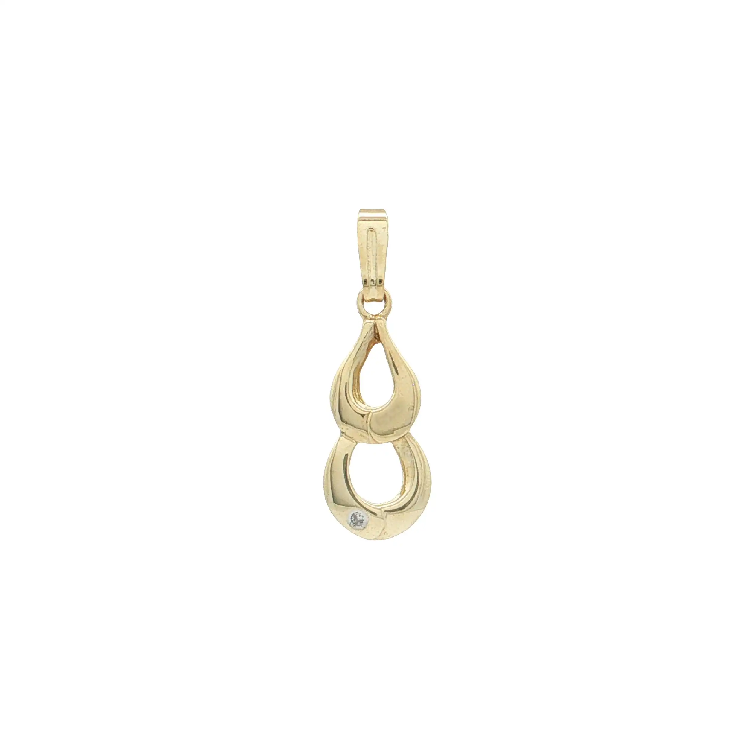 Anhänger Gelbgold mit Diamant