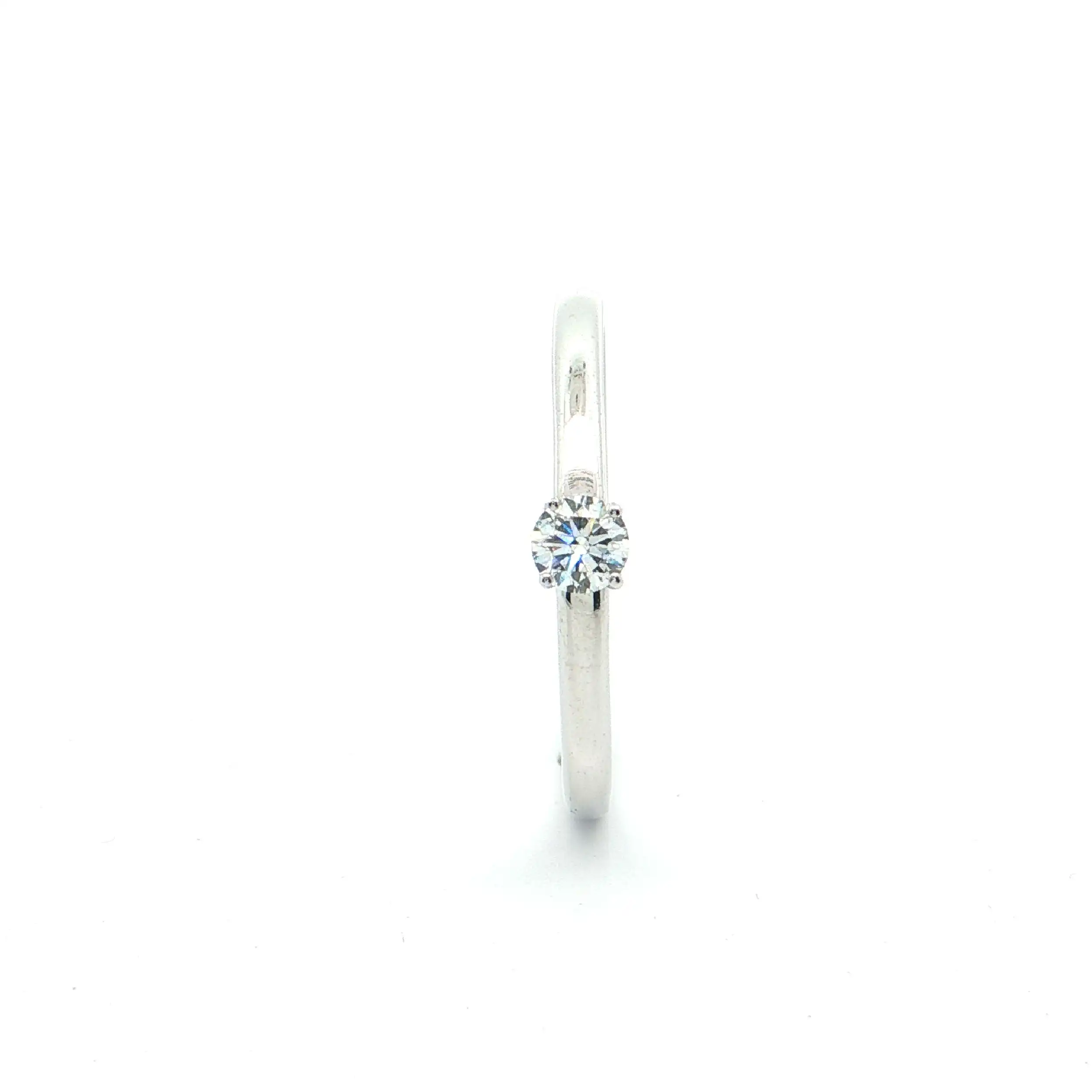 Solitärring Weißgold mit Brillant 0,20ct