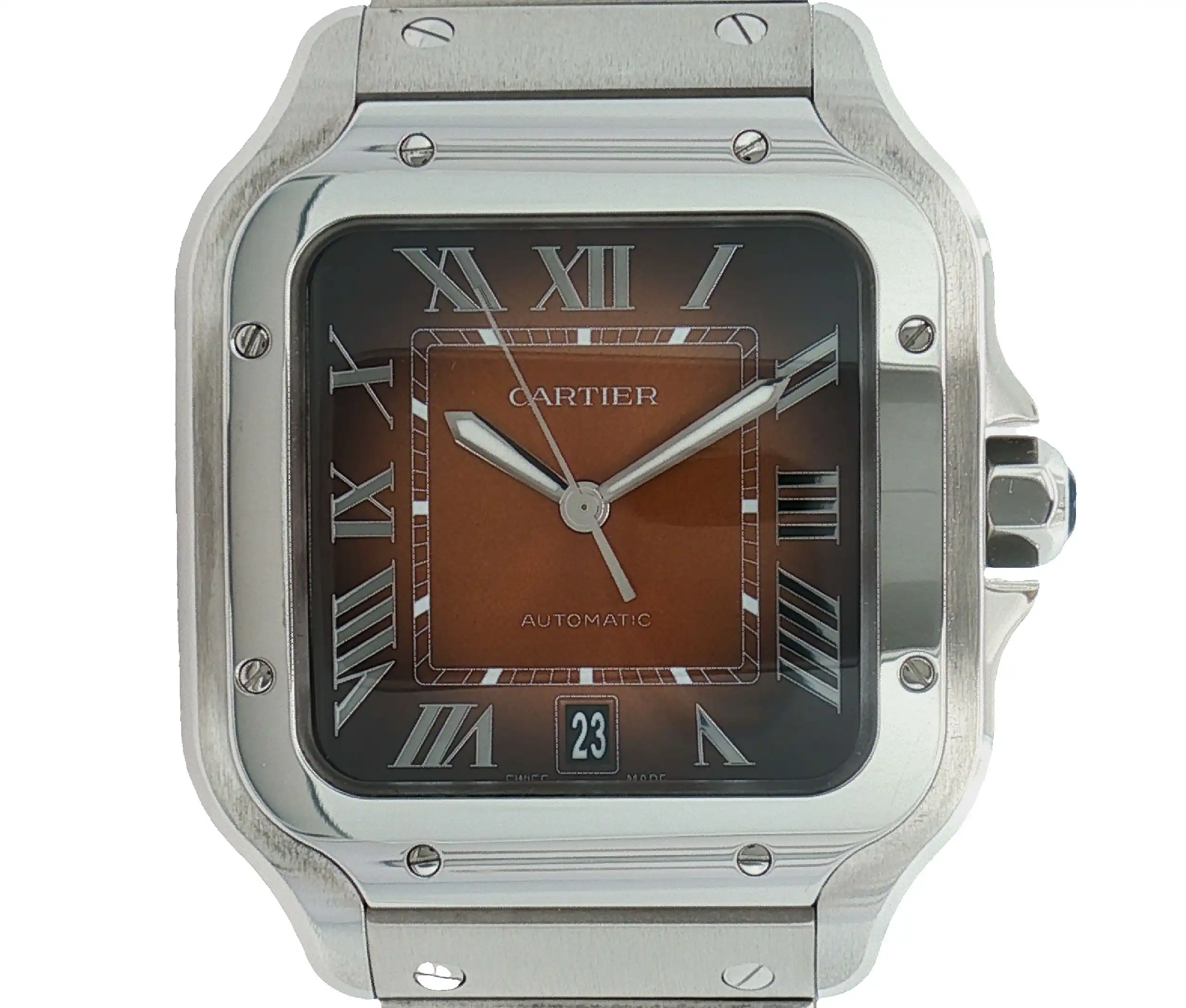 Herrenuhr Cartier Santos de Cartier Automatik im Fullset Herrenuhr Cartier Santos de Cartier Automatik im Fullset
