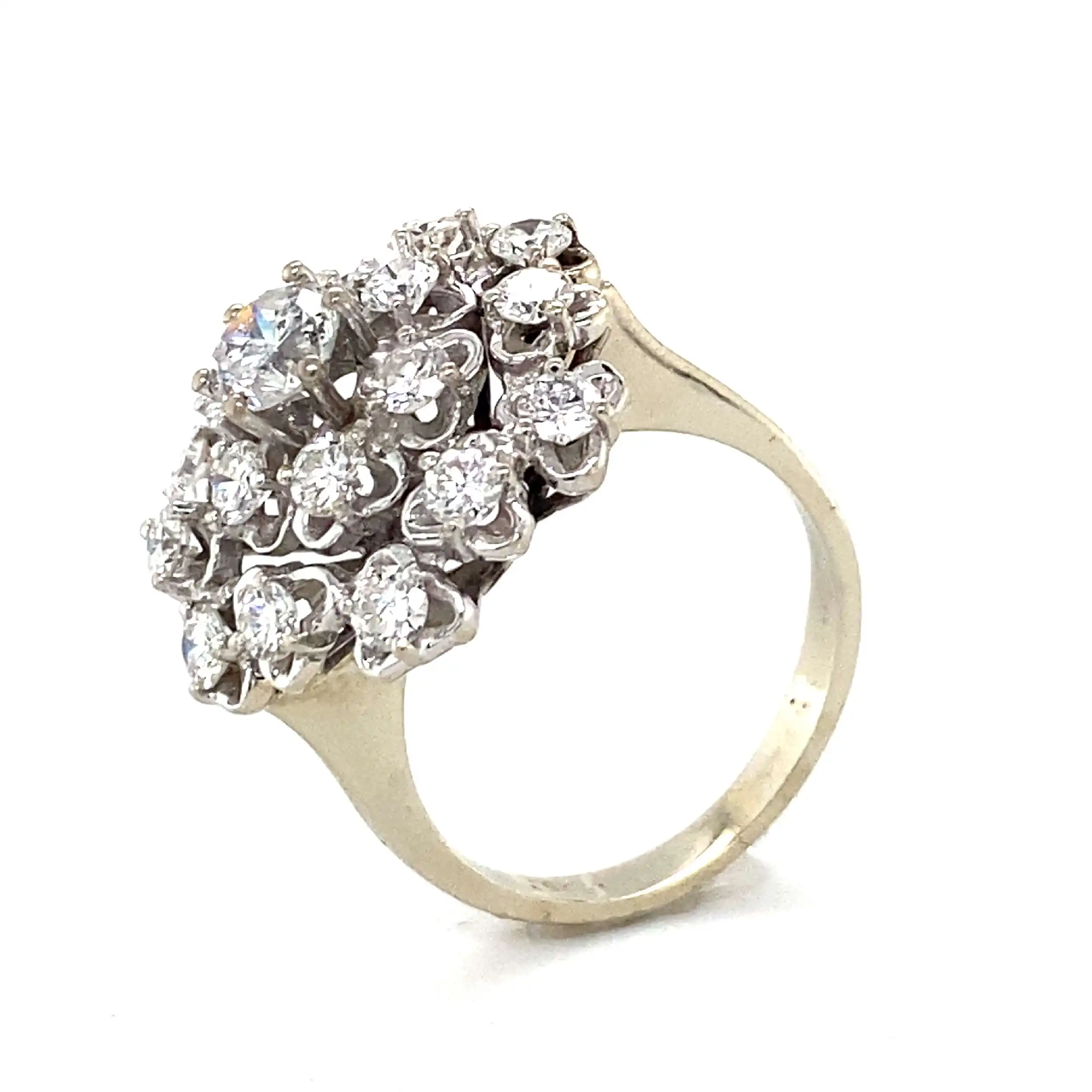 Ring Weißgold mit Brillanten Ring Weißgold mit Brillanten