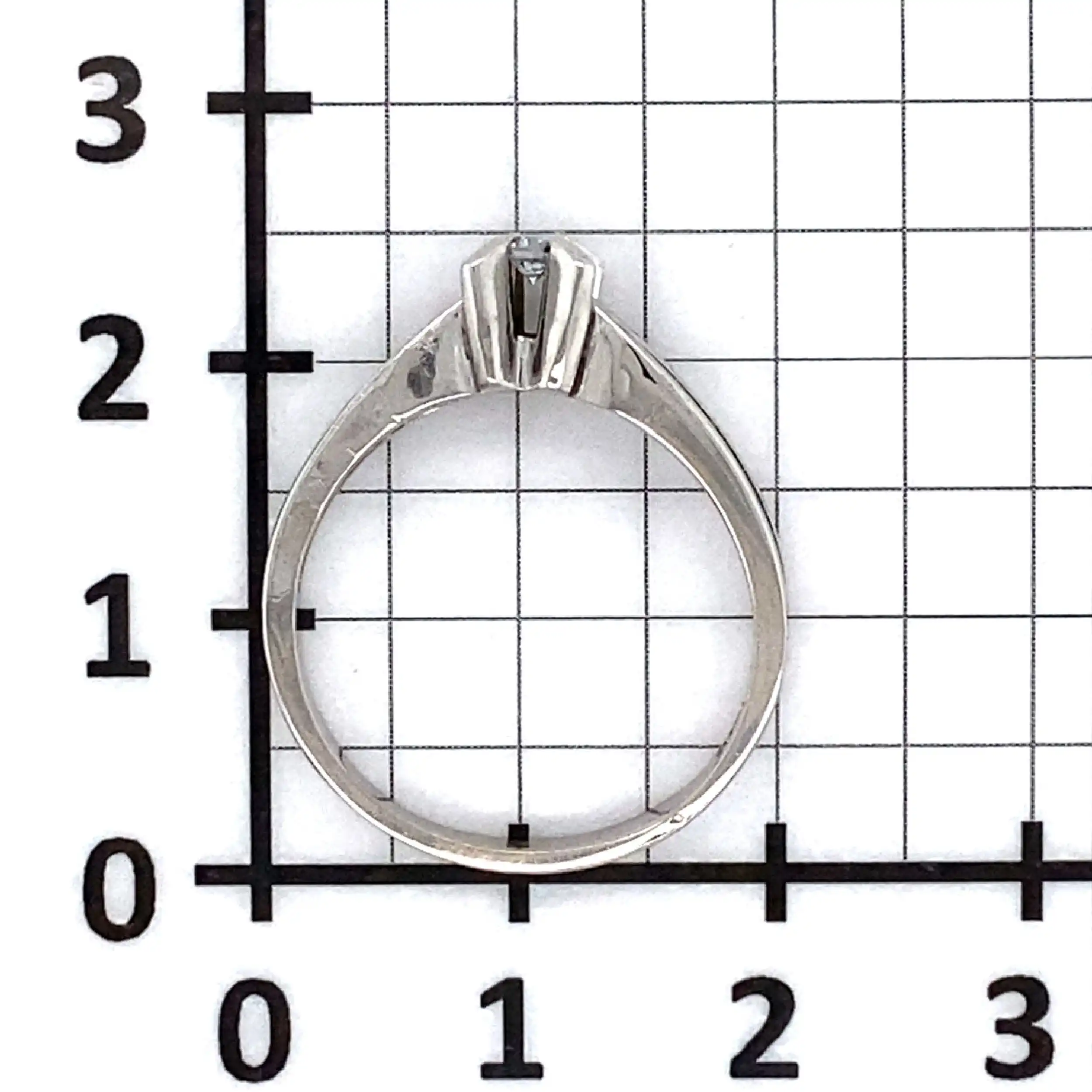 Ring Weißgold mit Brillant Ring Weißgold mit Brillant