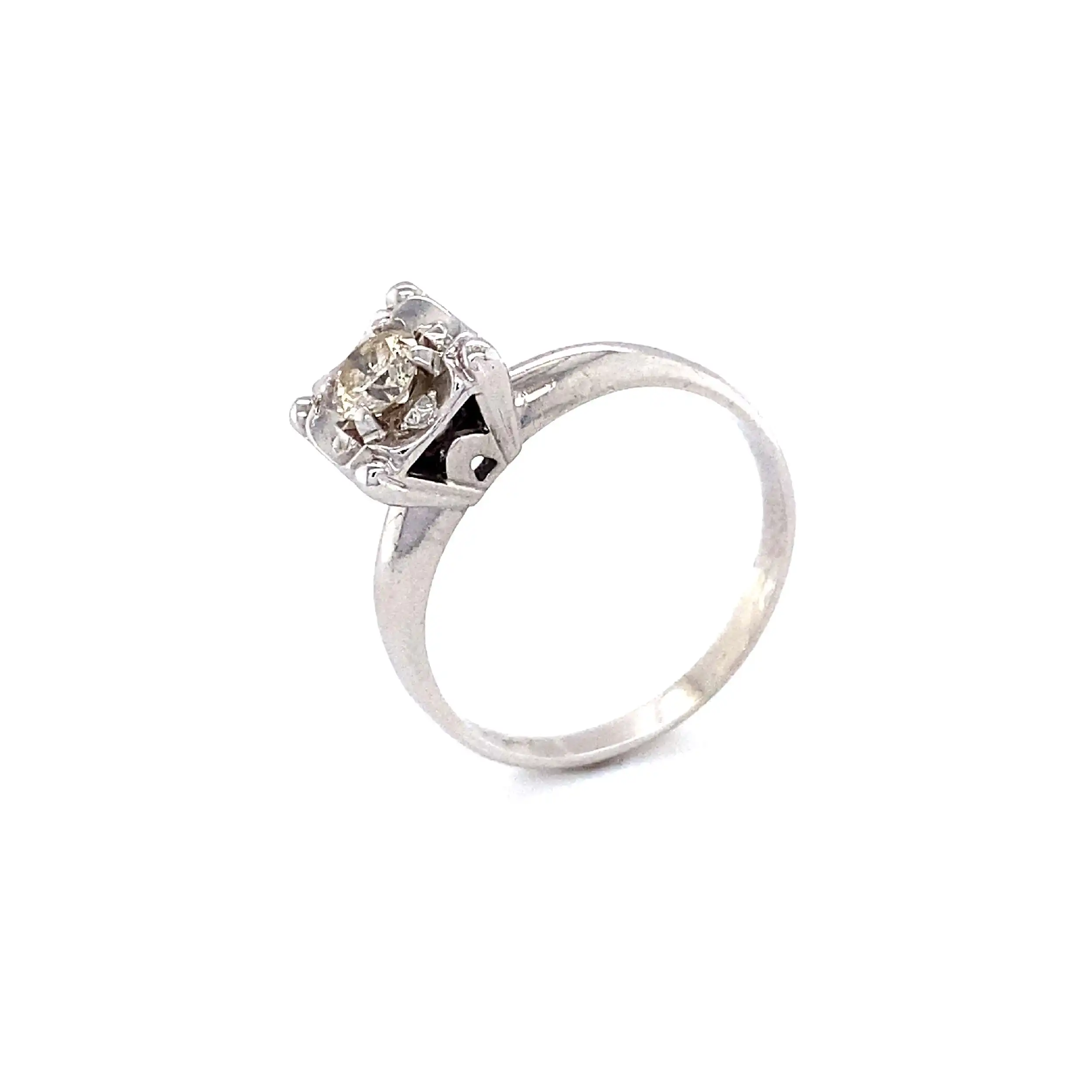 Ring Weißgold mit Brillant Ring Weißgold mit Brillant