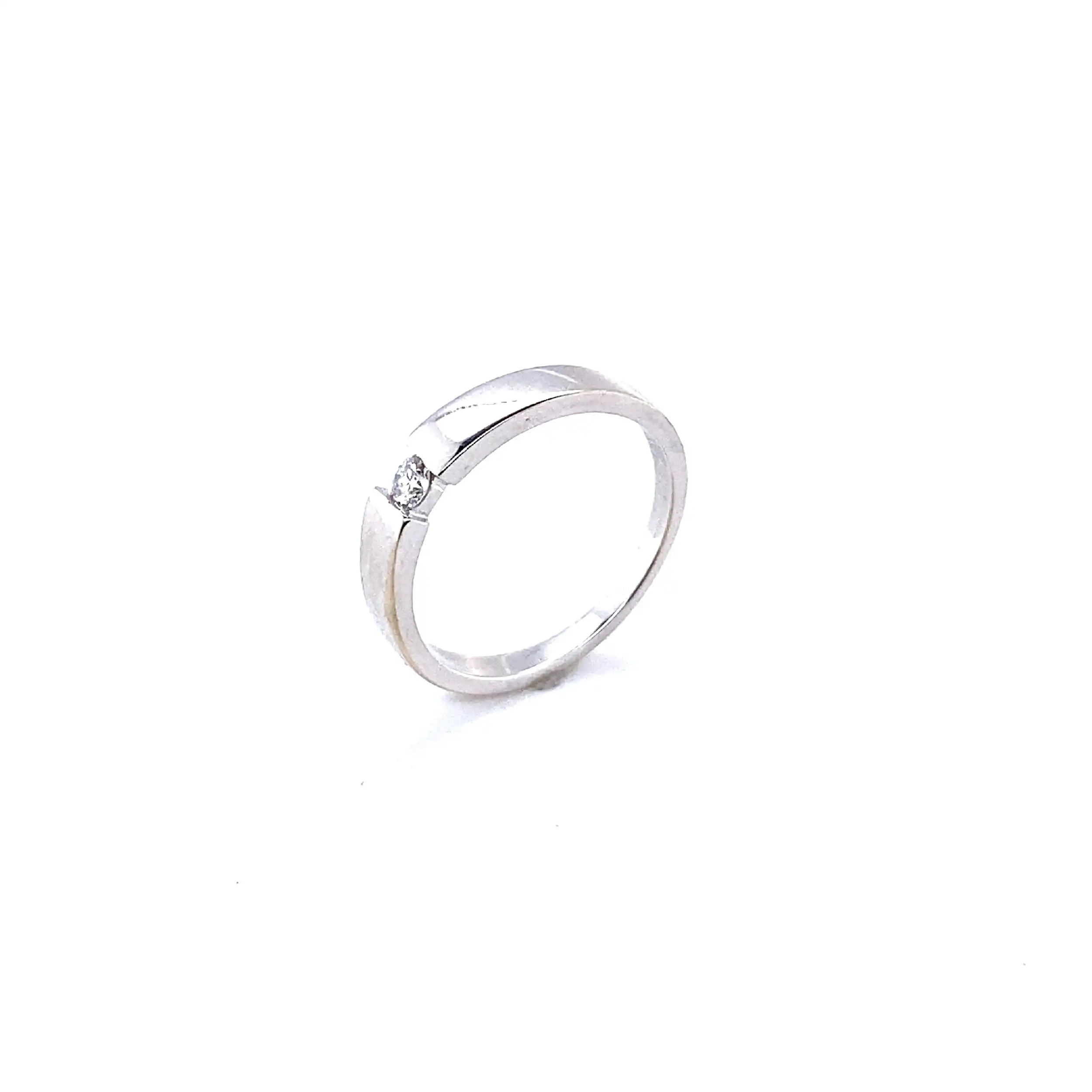 Ring Weißgold mit Brillant Ring Weißgold mit Brillant