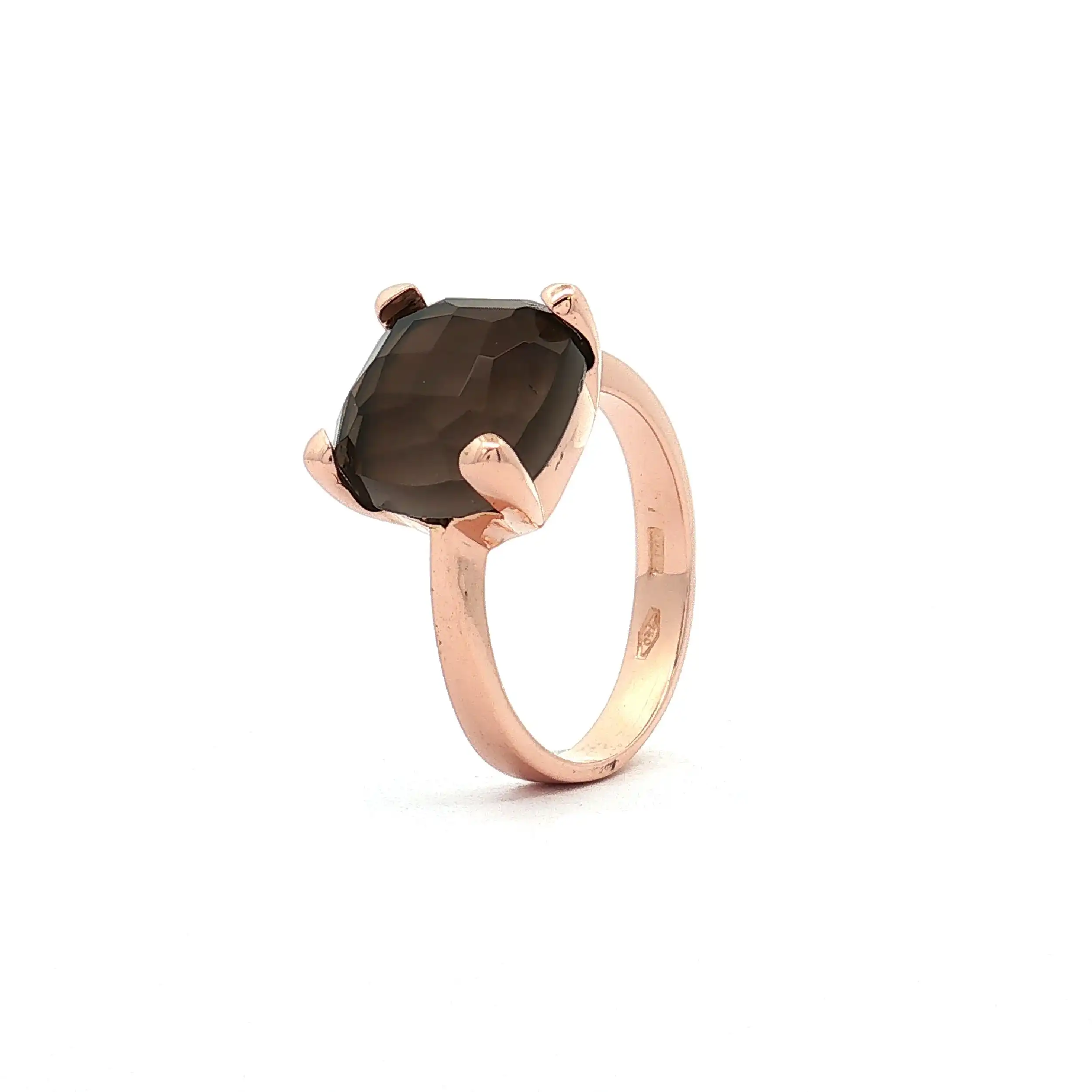 Ring Rotgold mit Rauchquarz