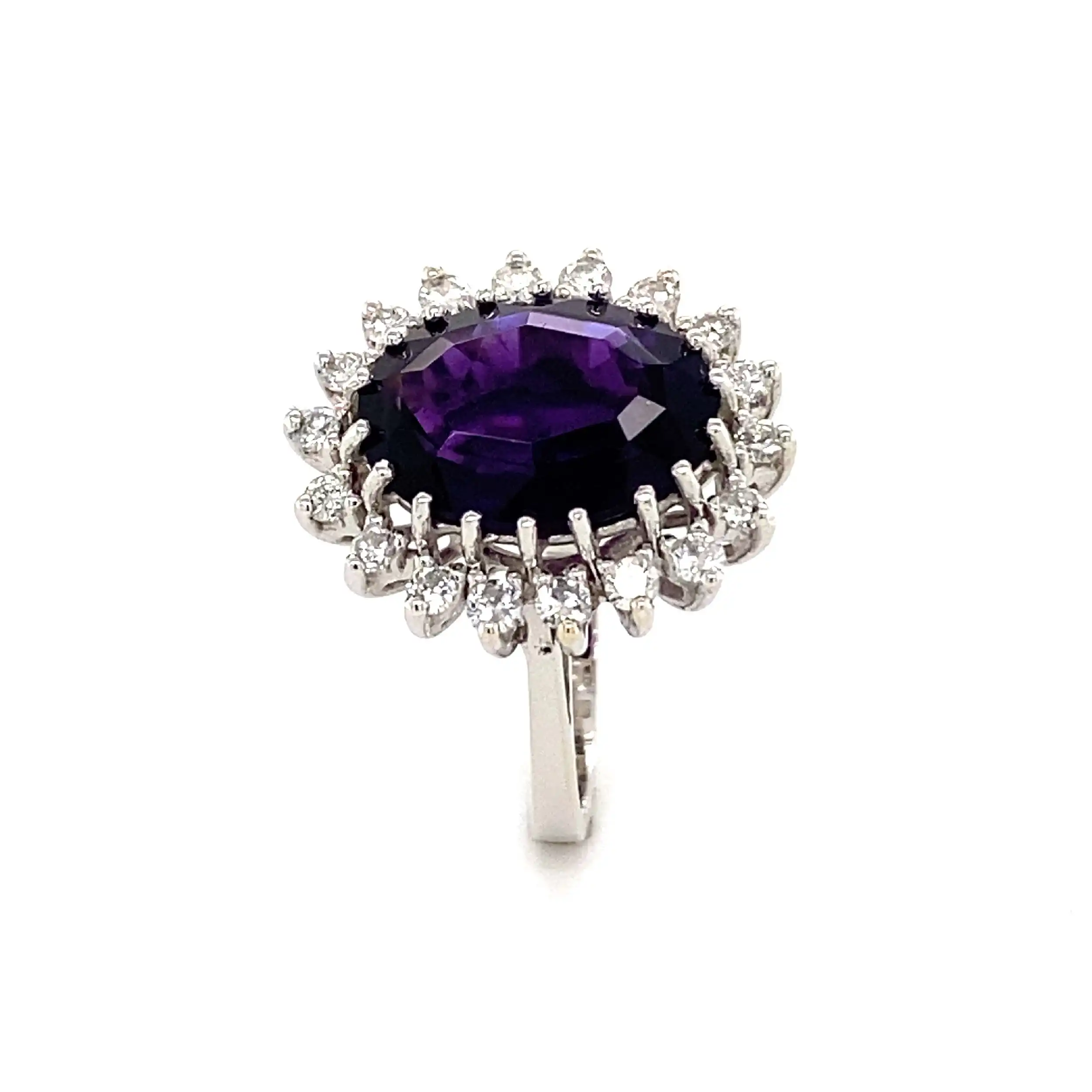 Ring Weißgold mit Amethyst & Brillanten