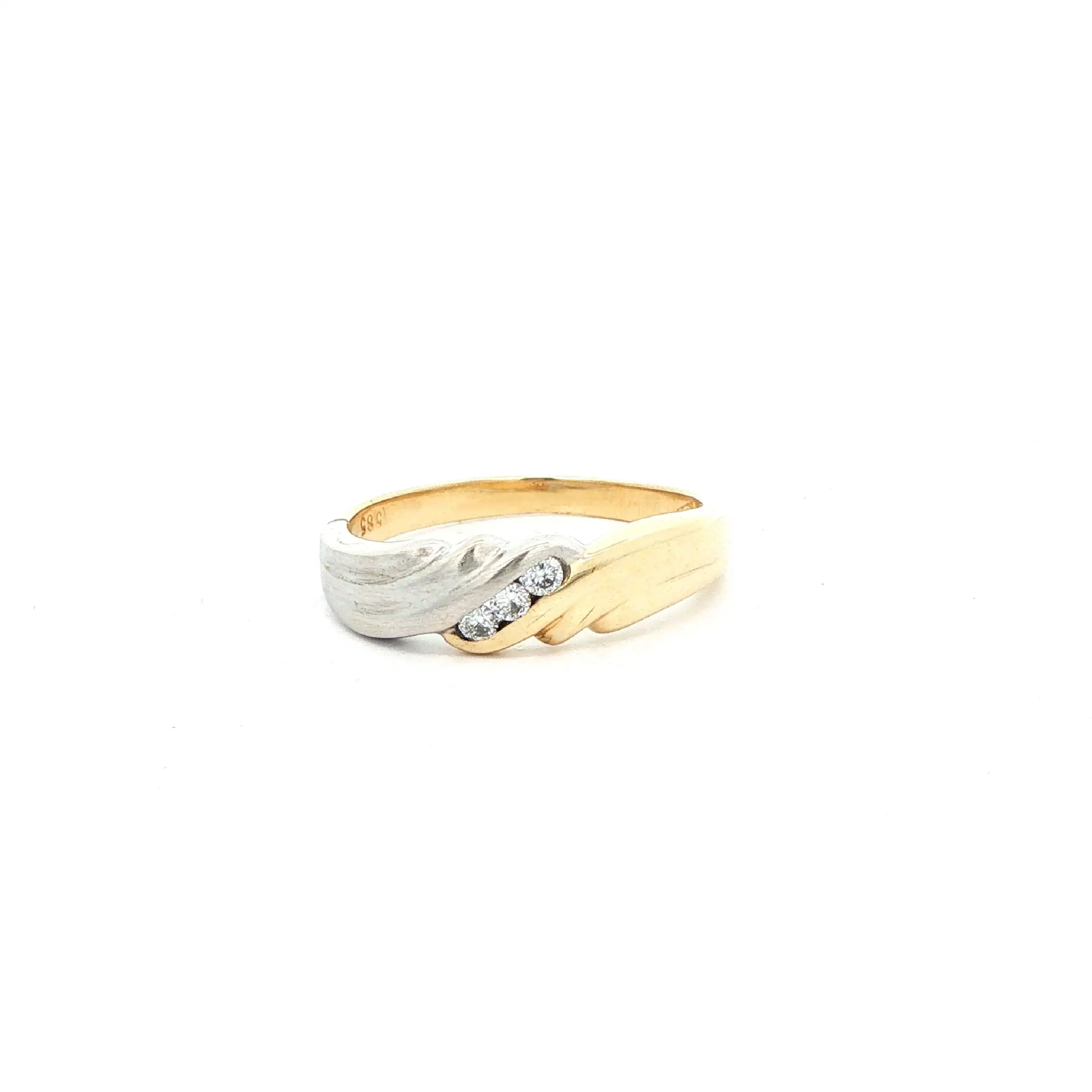 Ring Bicolor mit Brillanten