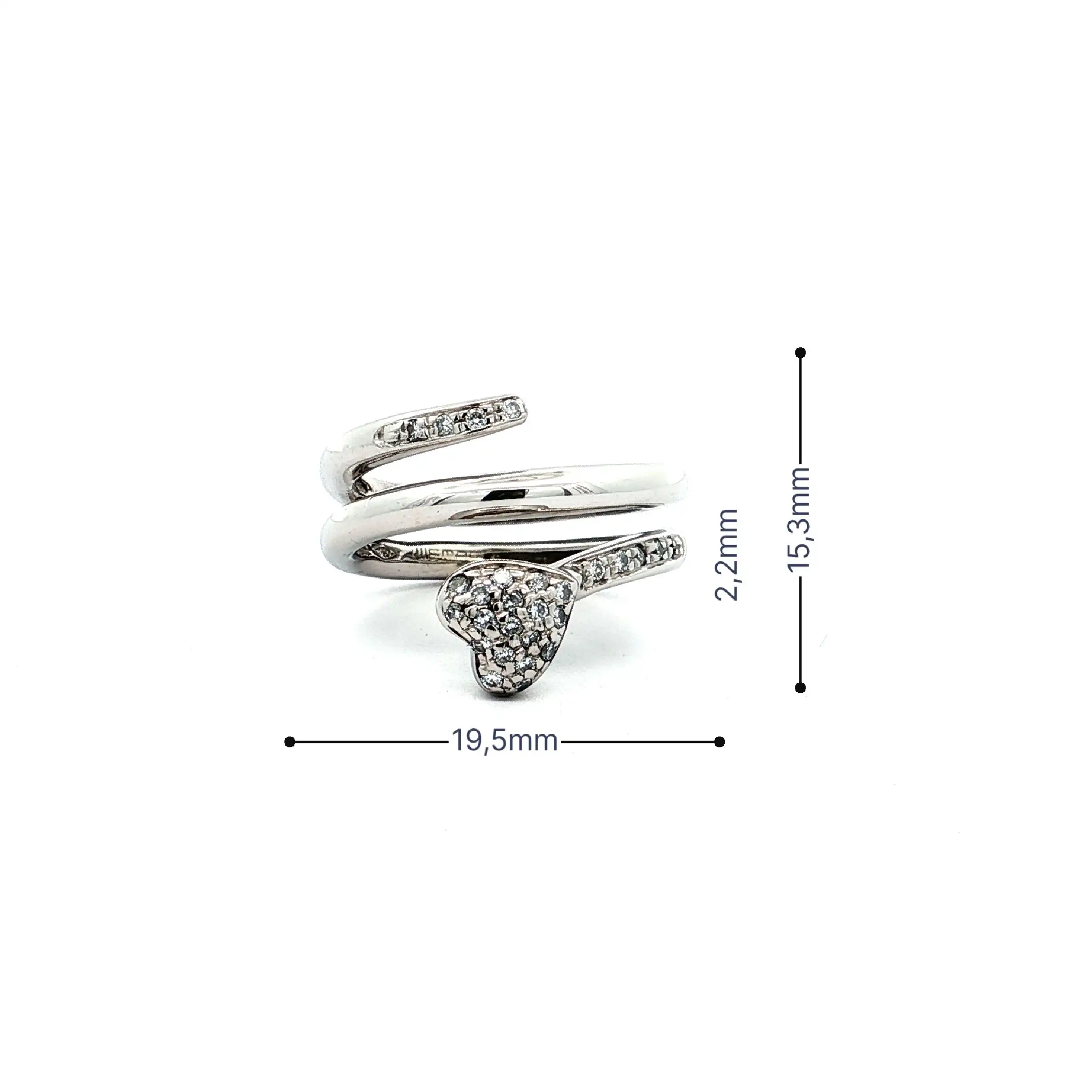 Ring Weißgold mit Brillanten & originalem Zertifikat von Wempe Ring Weißgold mit Brillanten & originalem Zertifikat von Wempe