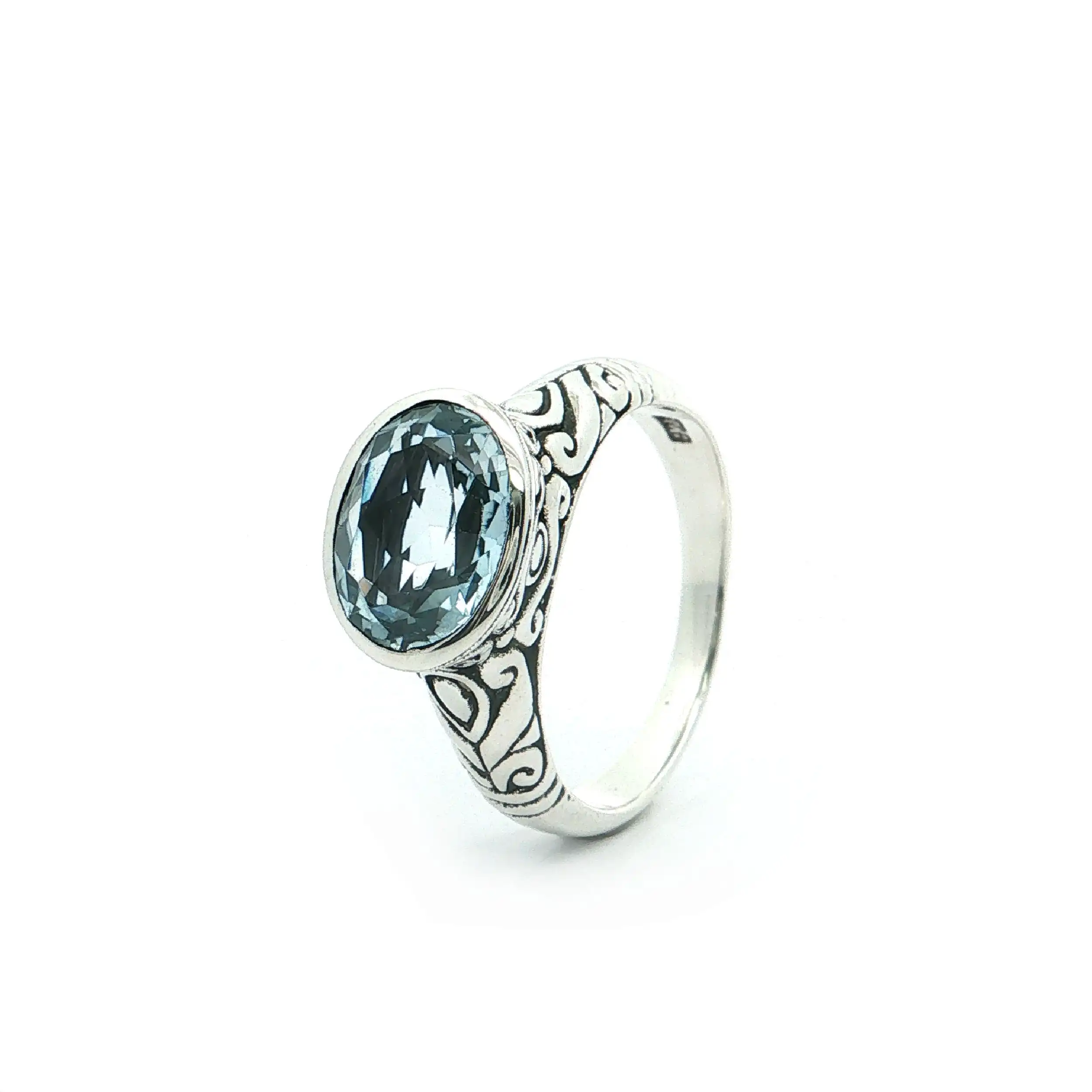 Ring Silber mit Blautopas Ring Silber mit Blautopas
