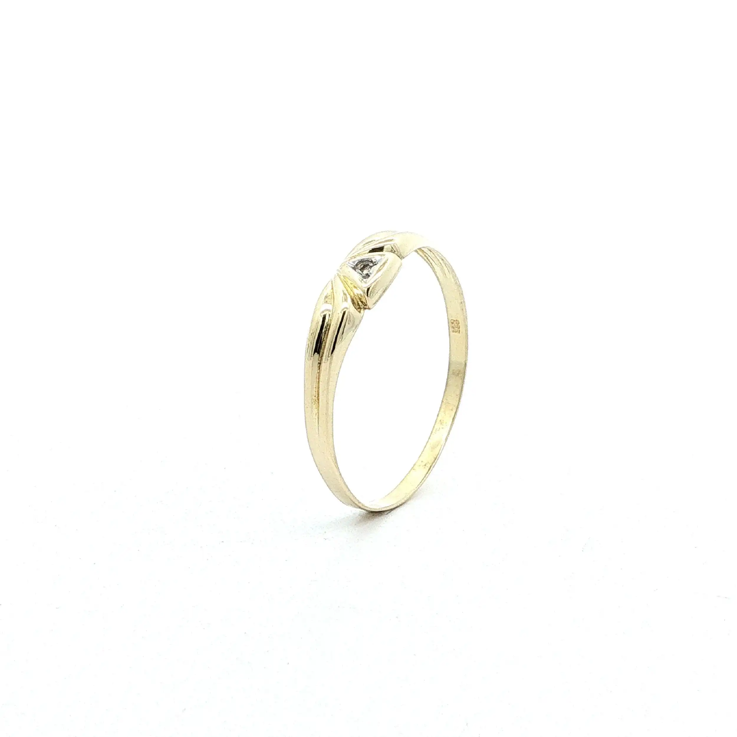 Ring Gelbgold mit Diamant Ring Gelbgold mit Diamant