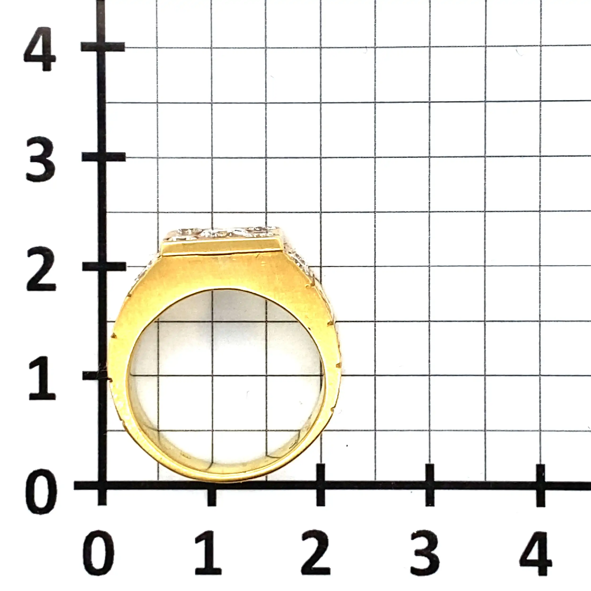 Ring Gelbgold mit Brillanten, graviert mit 1,32ct. Ring Gelbgold mit Brillanten, graviert mit 1,32ct.