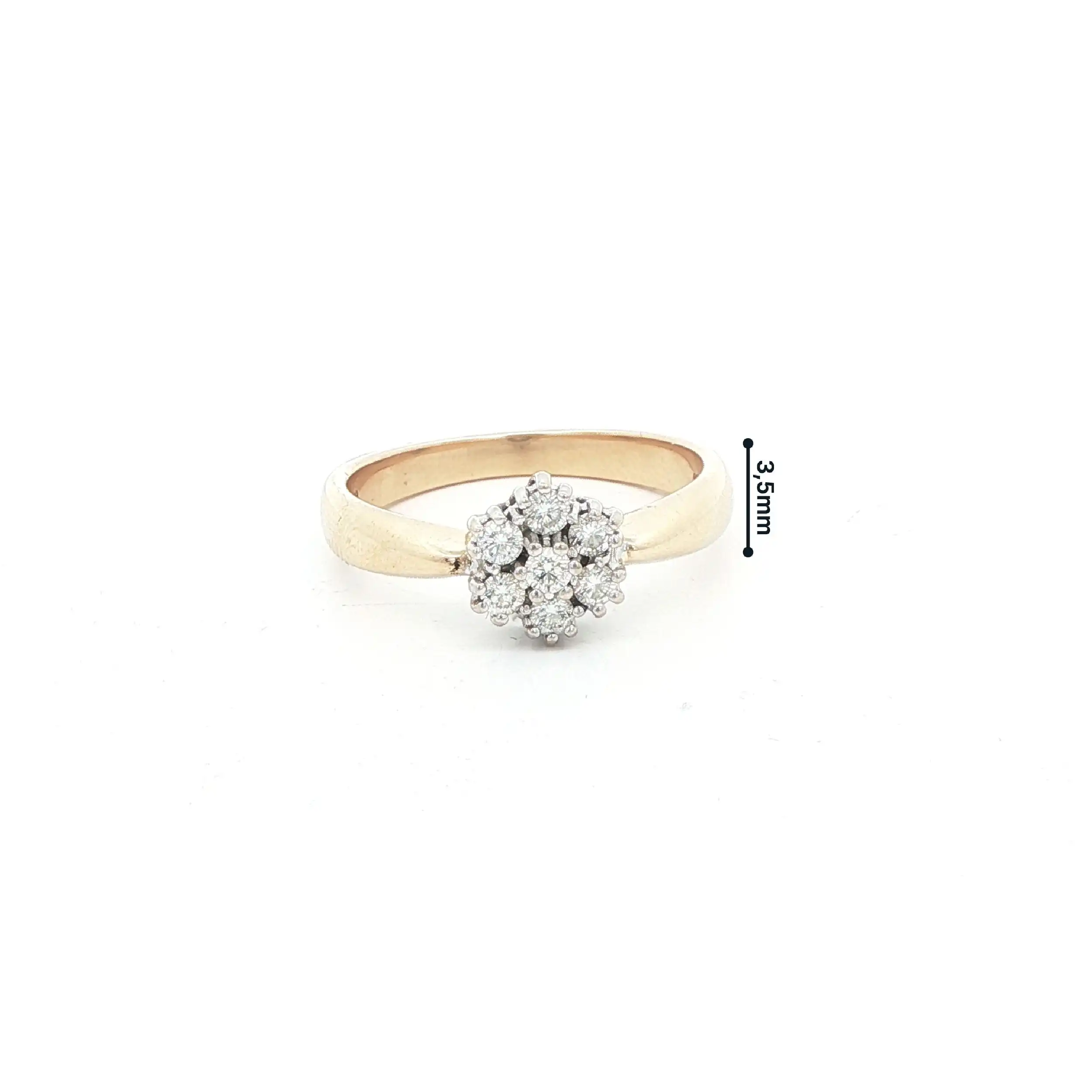 Ring Bicolor mit Brillanten