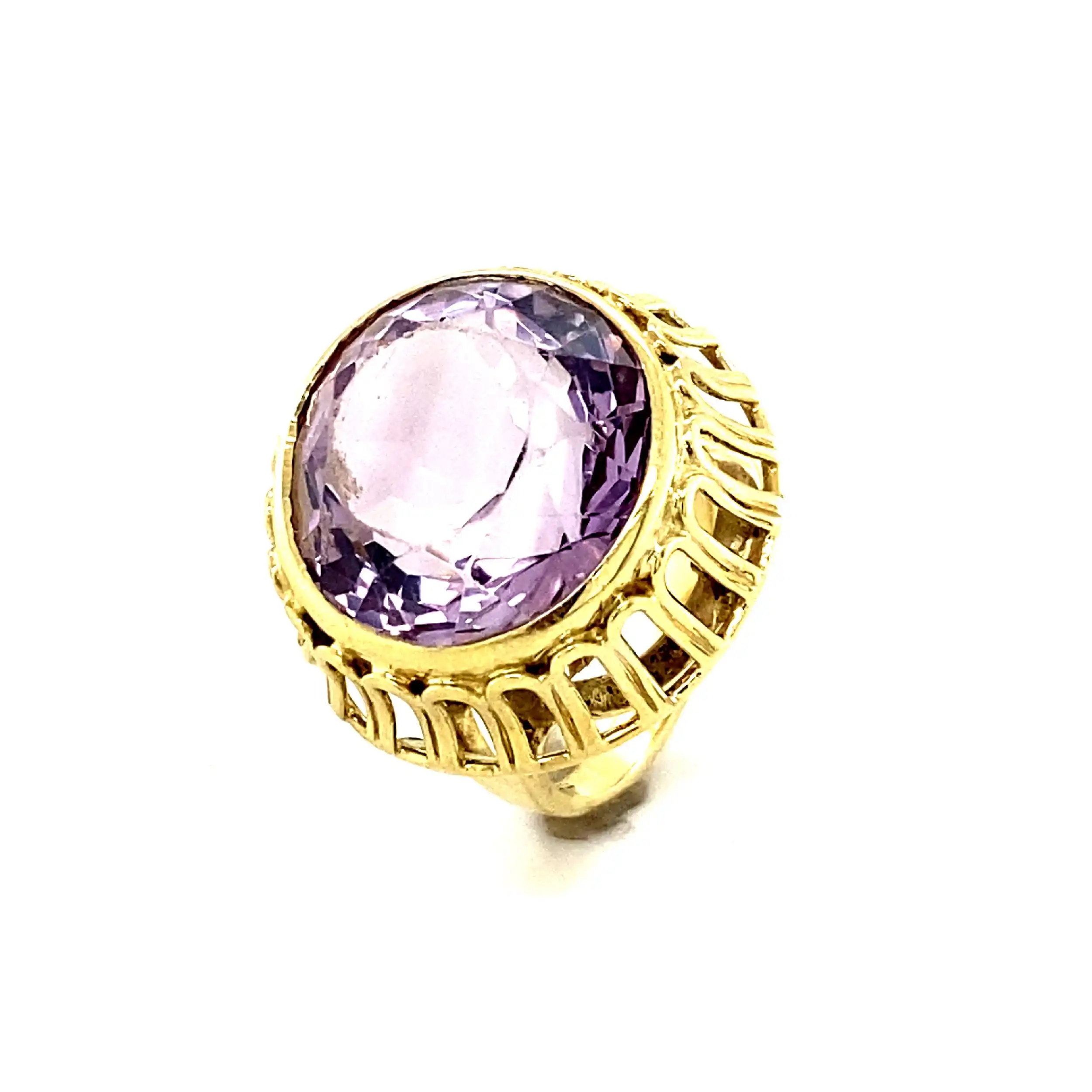 Ring Gelbgold mit Amethyst Ring Gelbgold mit Amethyst