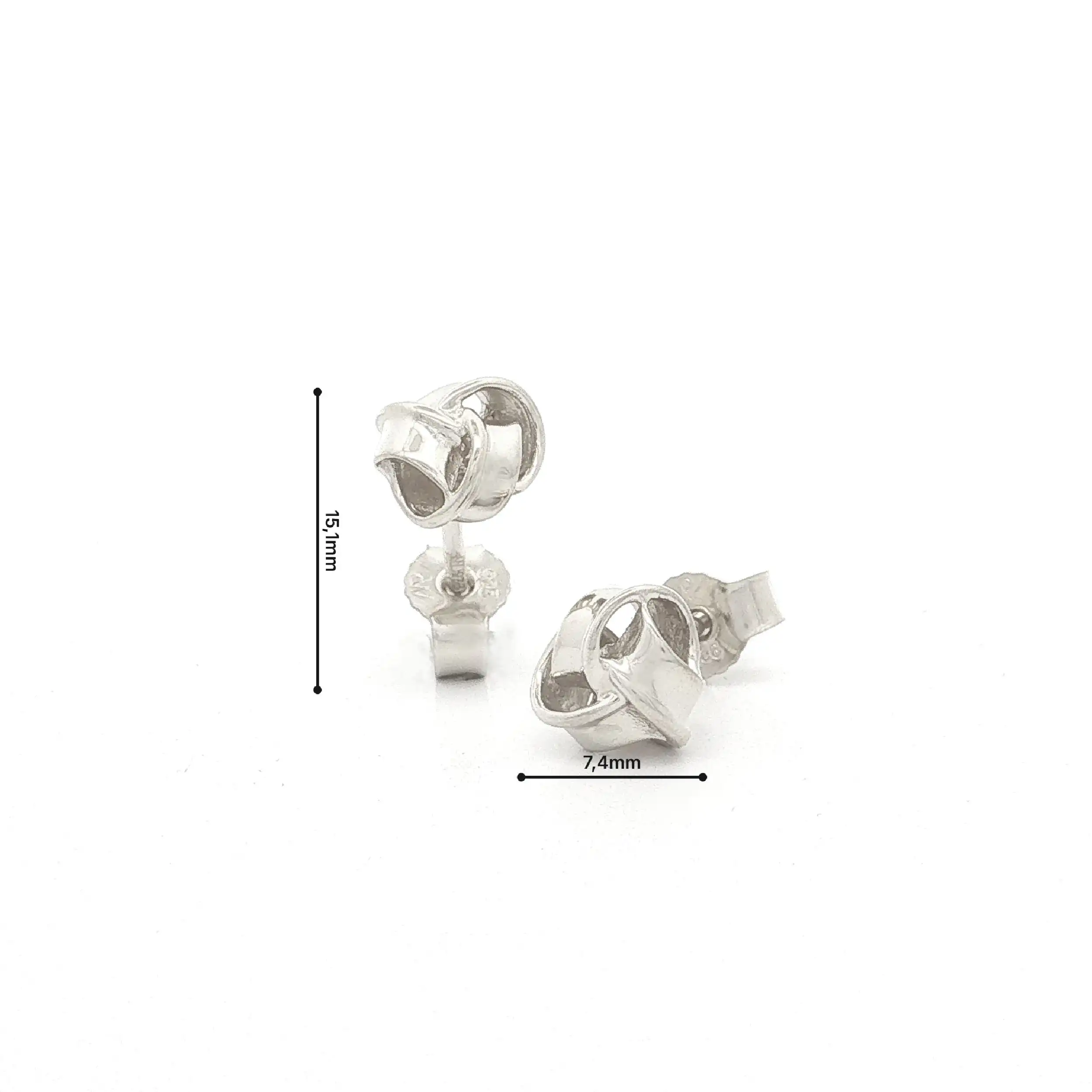 Silberohrstecker Knoten
