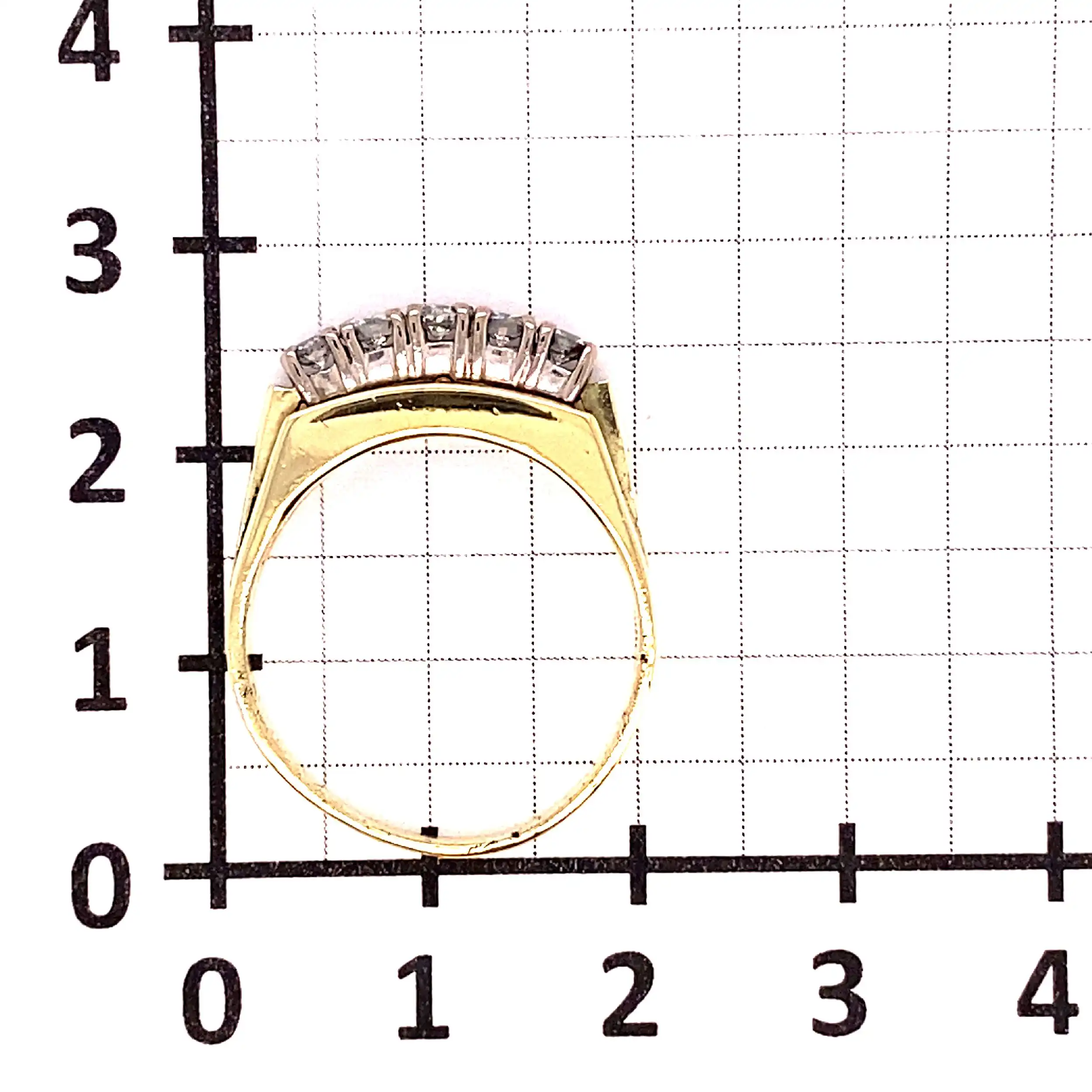 Halbmemoryring Bicolor mit Brillanten Halbmemoryring Bicolor mit Brillanten