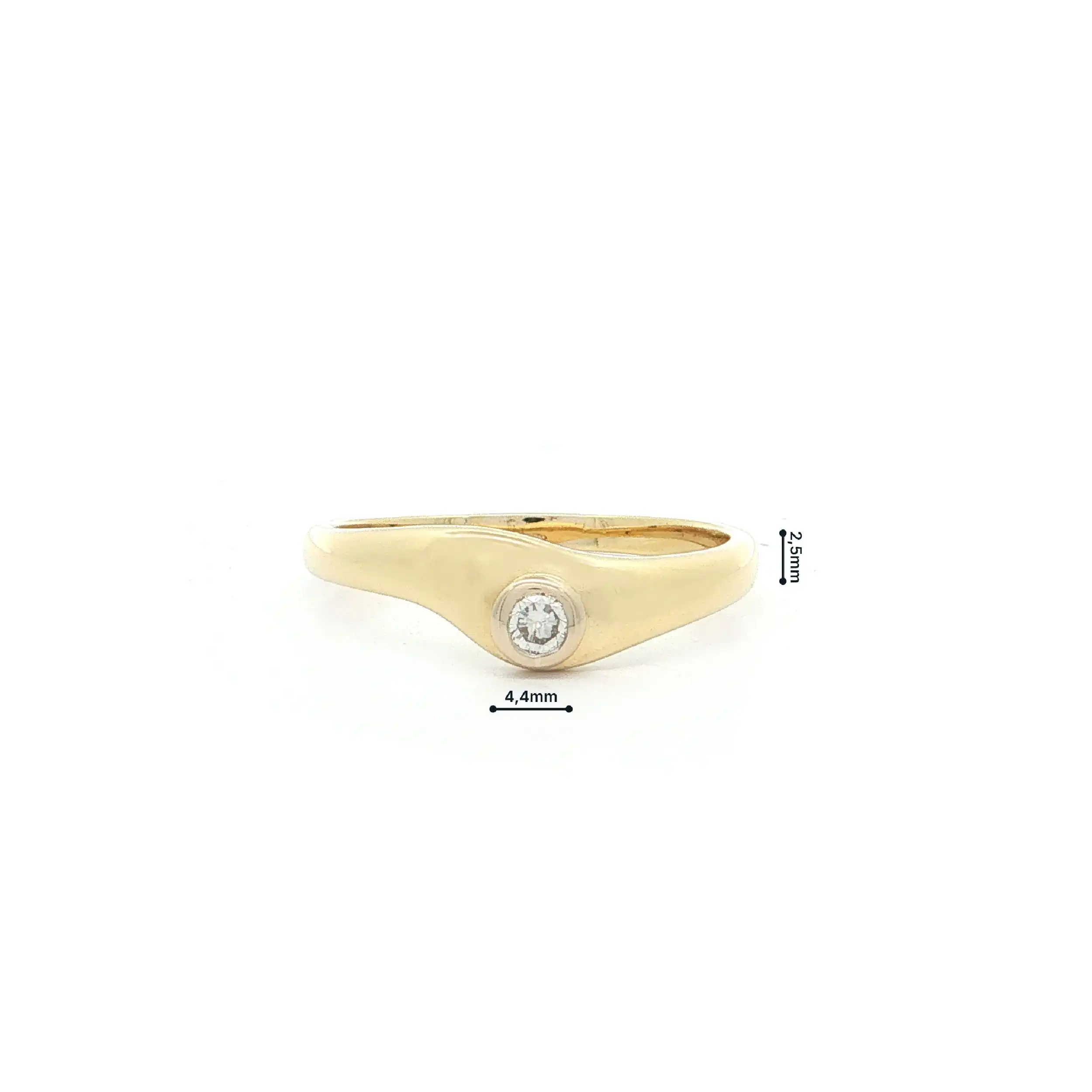 Ring Gelbgold mit Brillant
