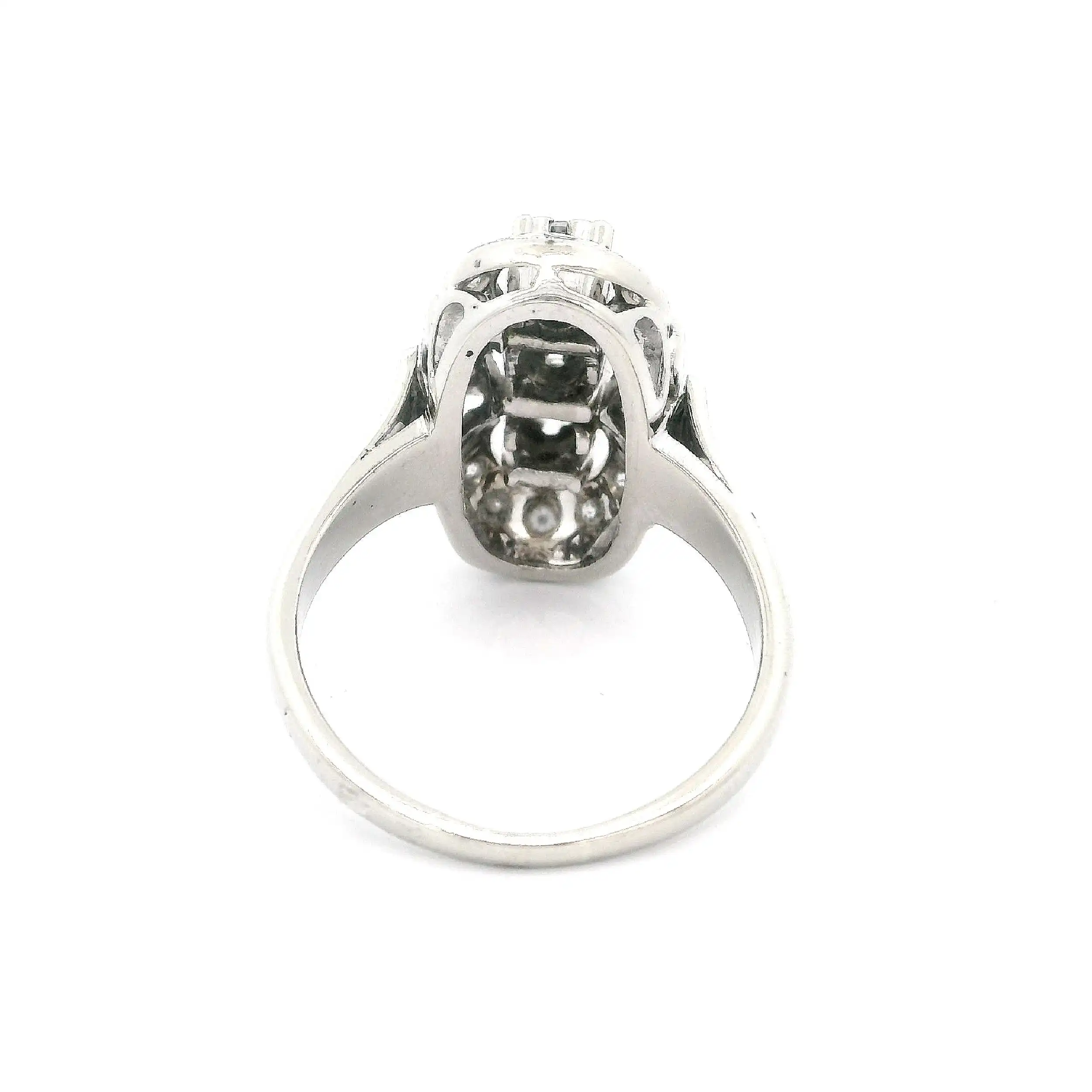 Ring Weißgold mit Brillanten und Diamanten Ring Weißgold mit Brillanten und Diamanten