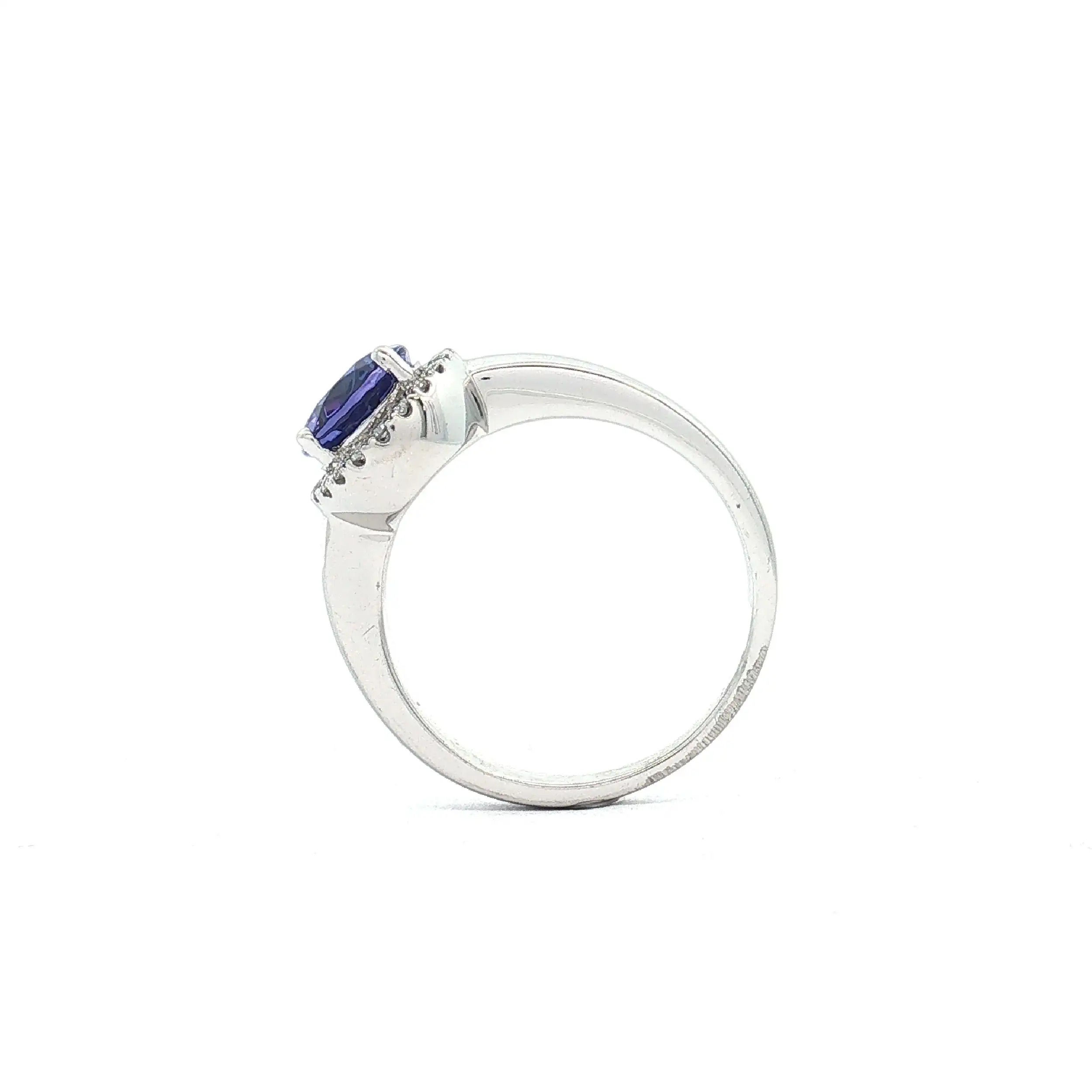 Ring Platin mit Tansanit und Brillanten