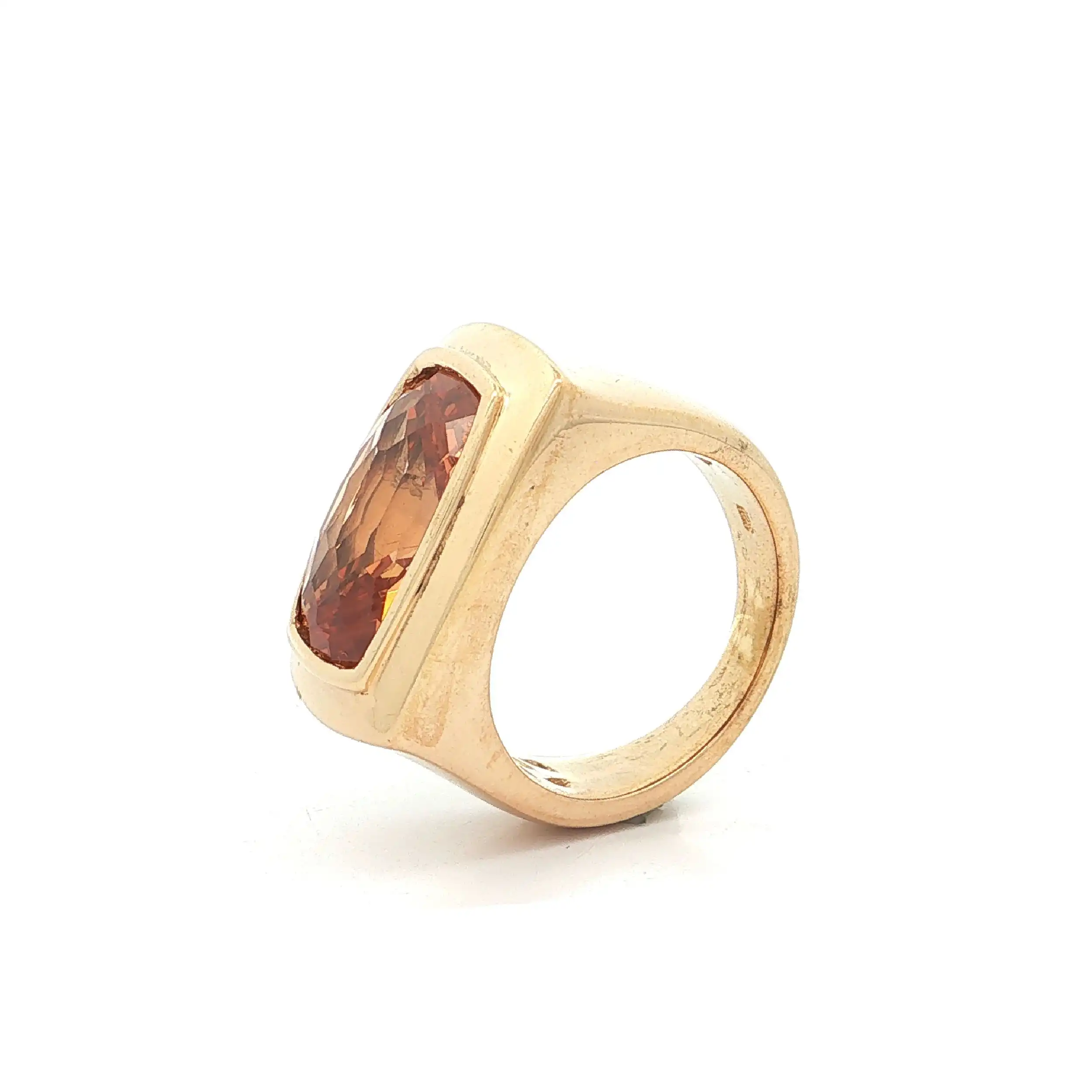 Ring Silber vergoldet mit Citrin