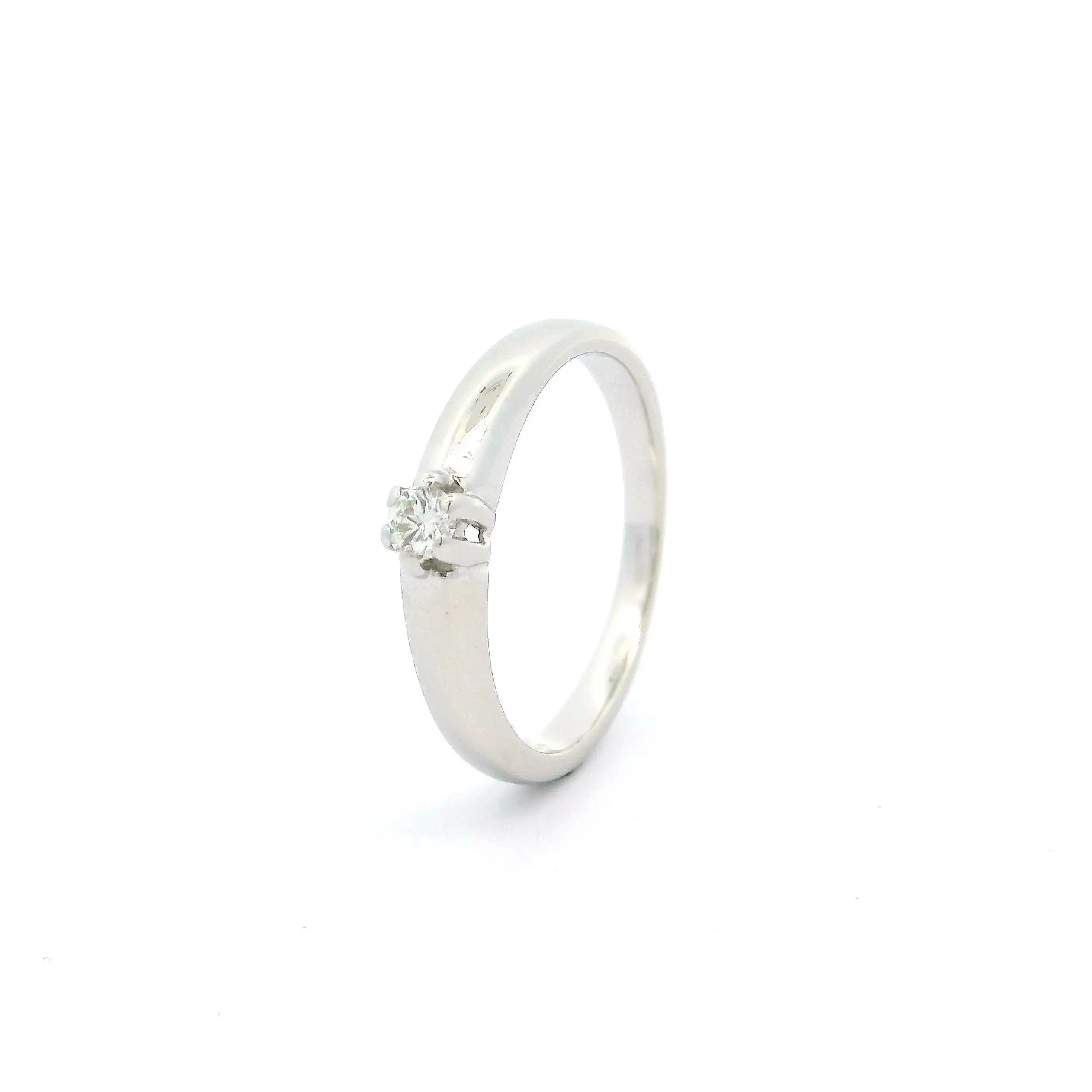 Ring Weißgold mit Brillant Ring Weißgold mit Brillant