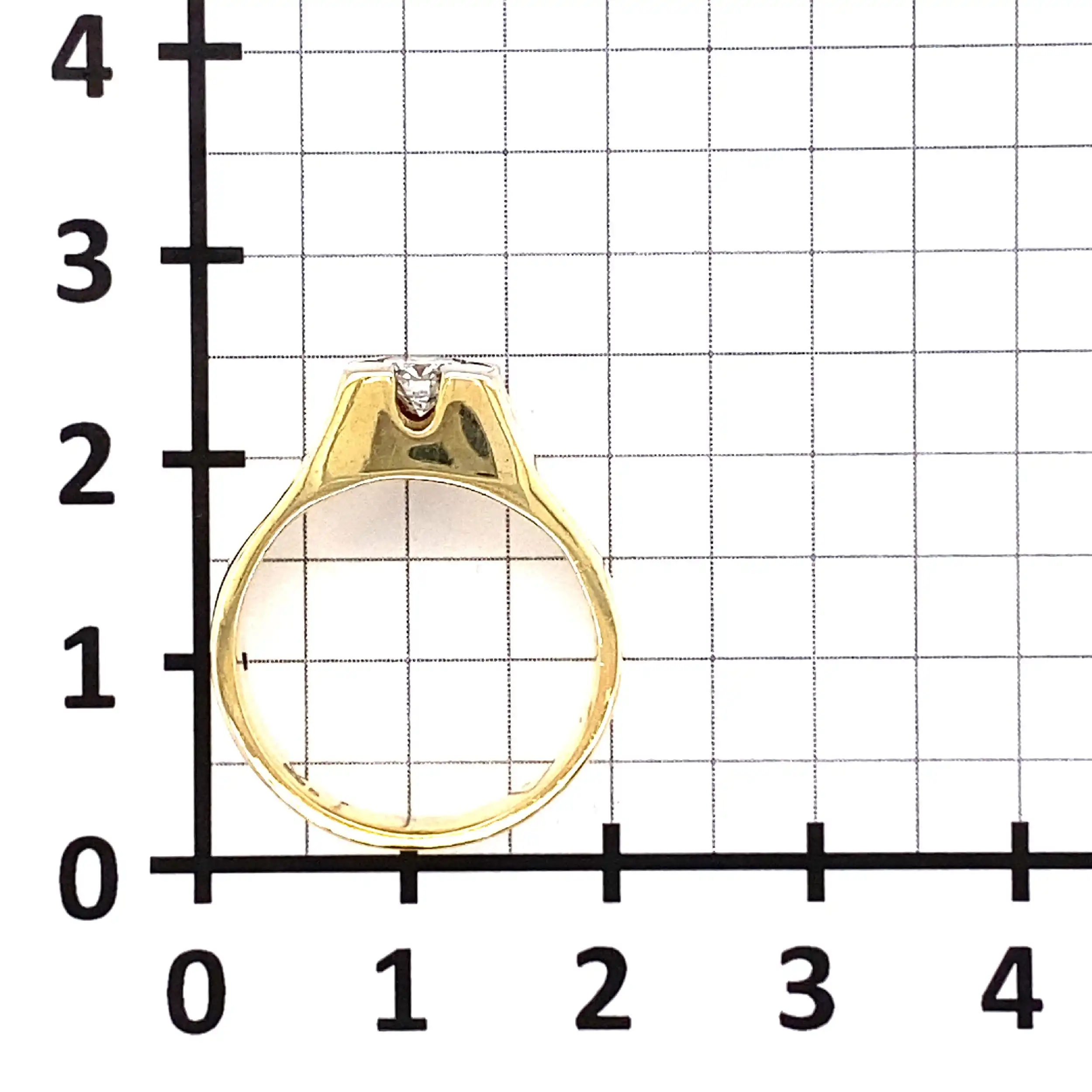 Ring Gelbgold mit Brillant