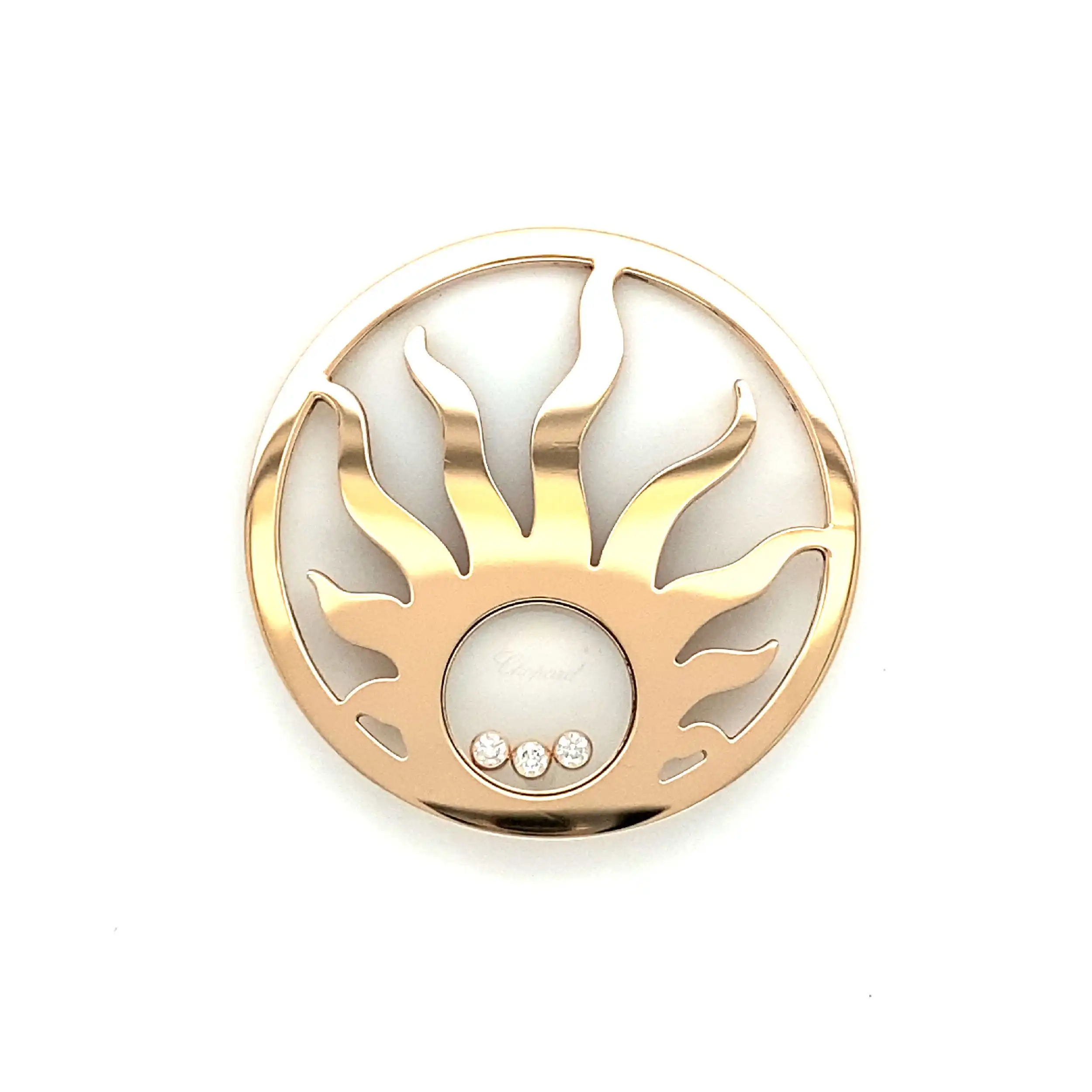 Anhänger Rosegold Chopard Happy Sun mit Brillanten Anhänger Rosegold Chopard Happy Sun mit Brillanten