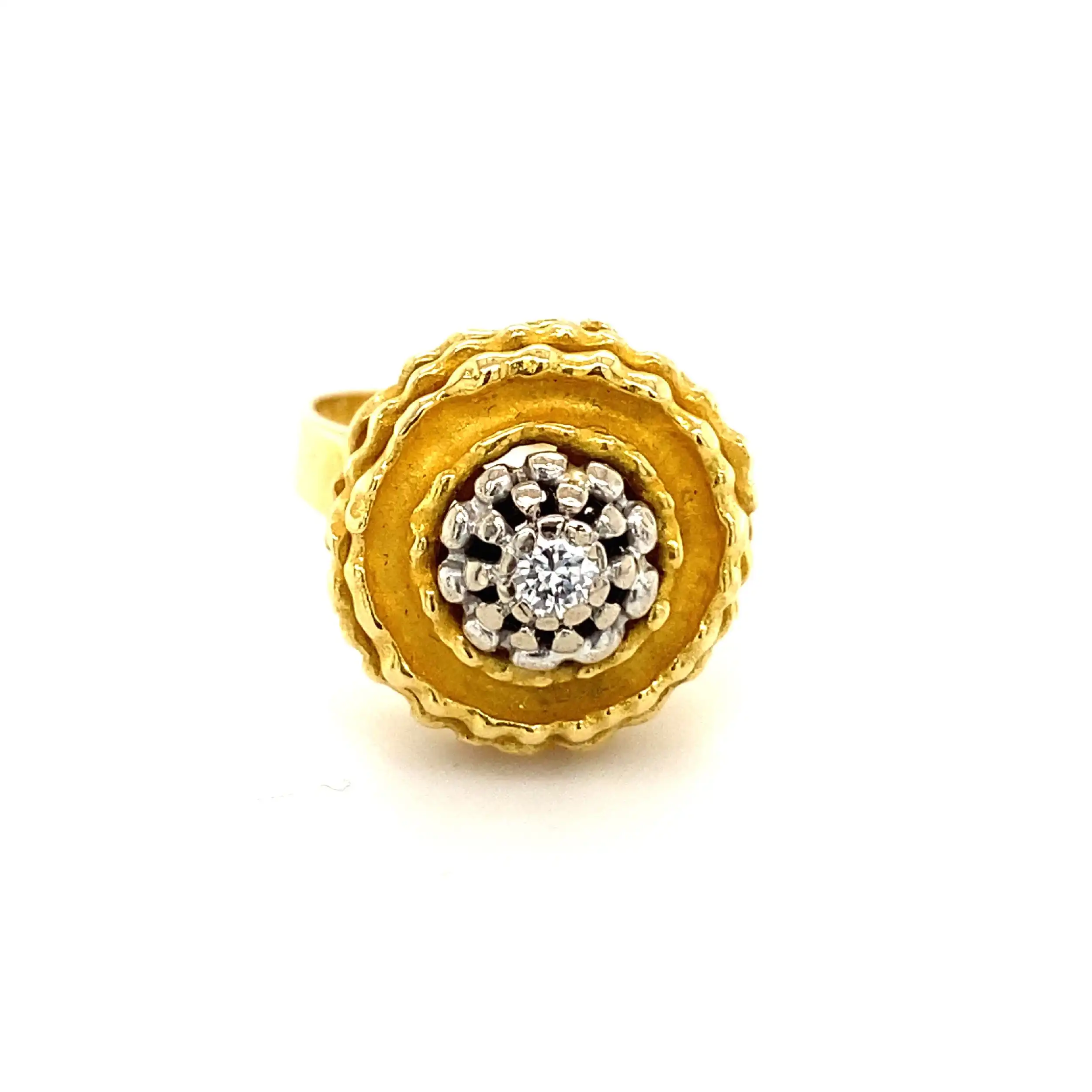 Ring Bicolor mit Brillant