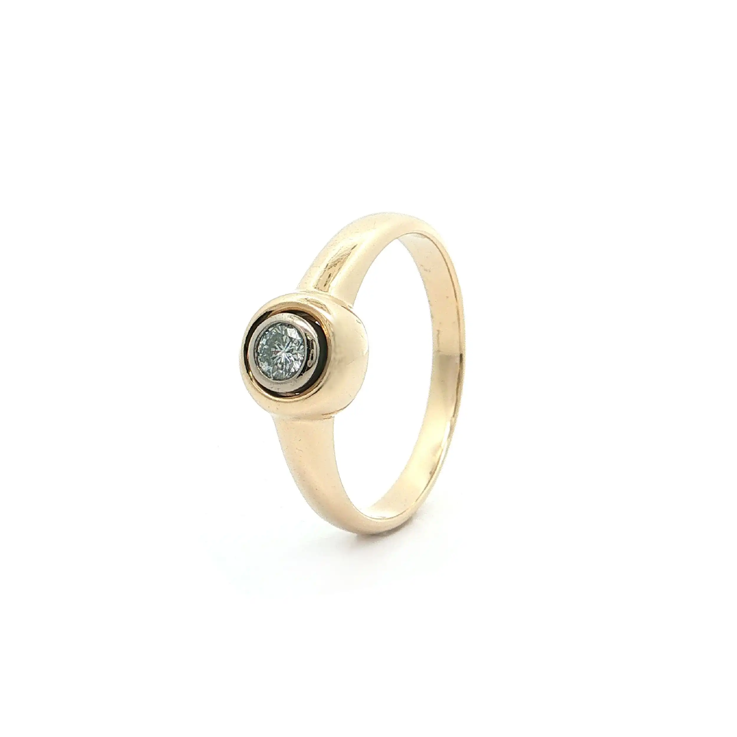 Ring Gelbgold mit Brillant