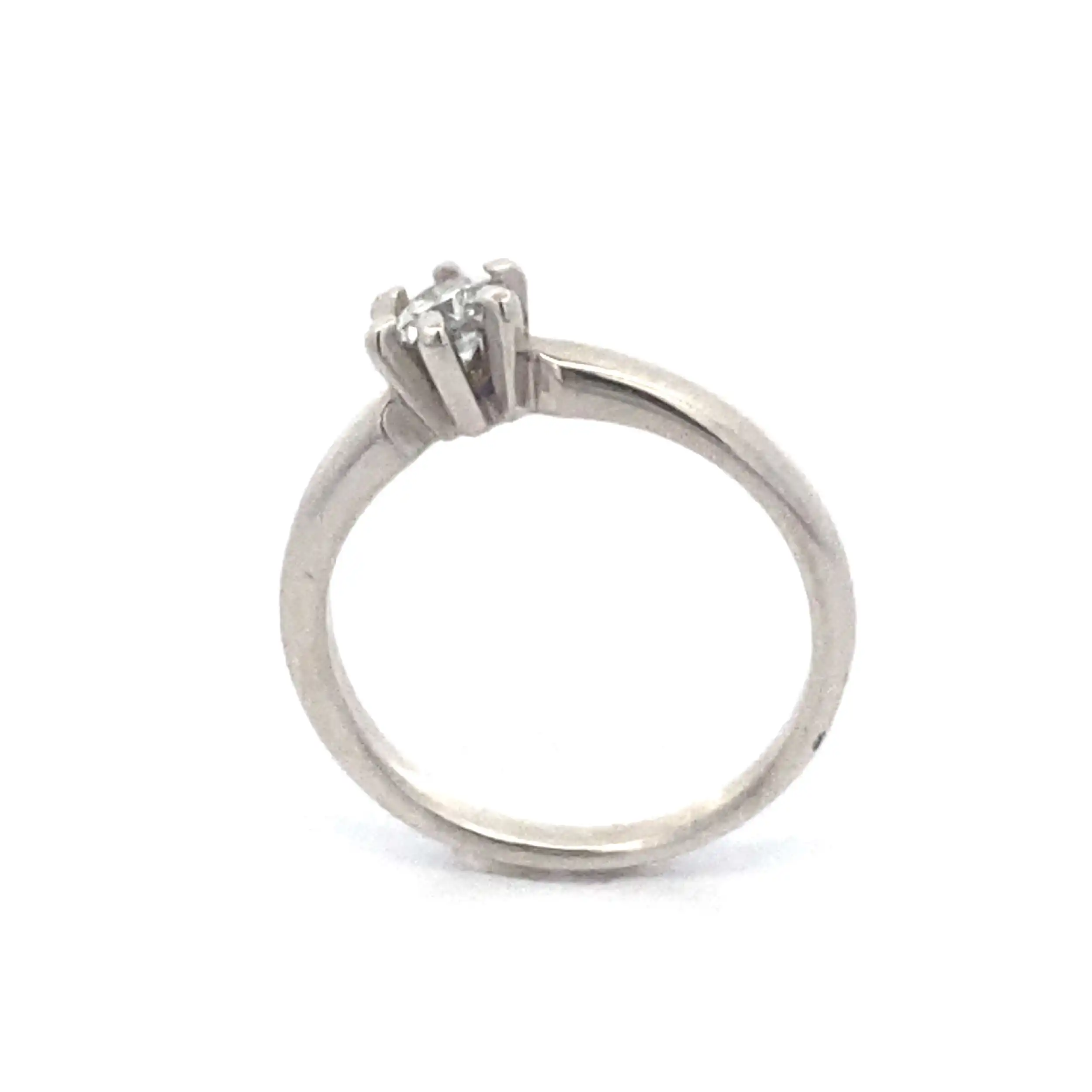 Solitärring Weißgold mit Brillant Solitärring Weißgold mit Brillant