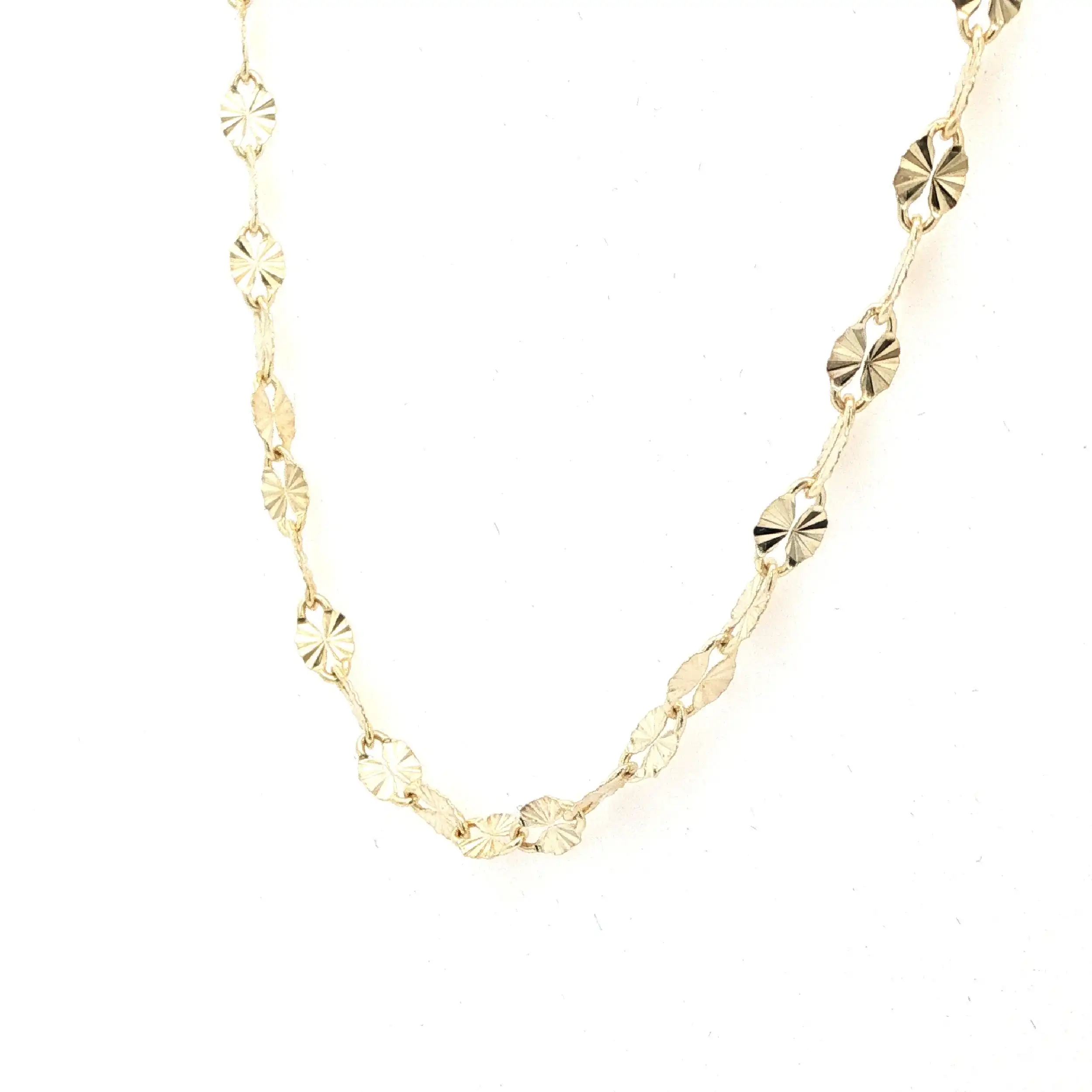Valentino-Paillettenkette Gelbgold