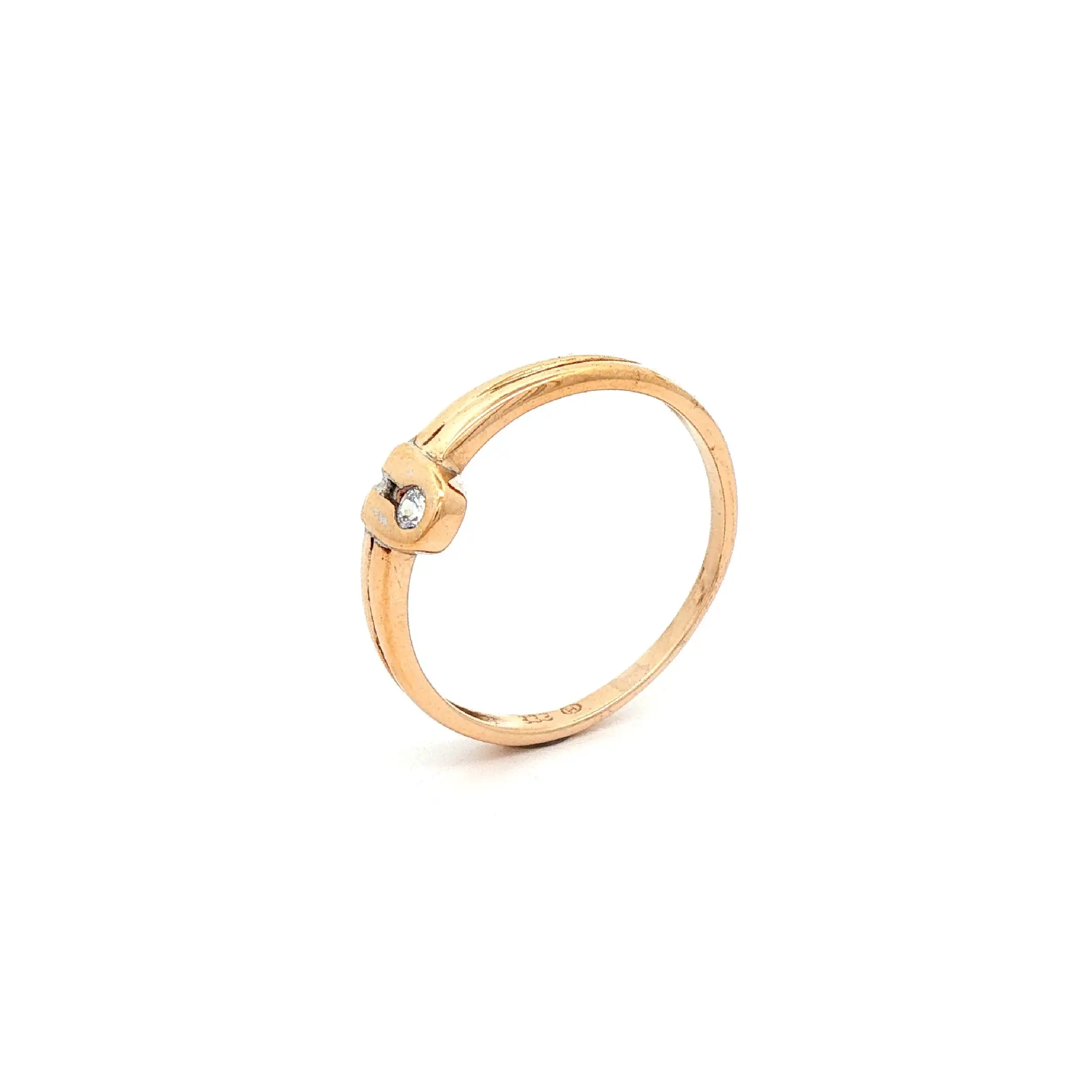 Ring Rotgold mit Zirkonia