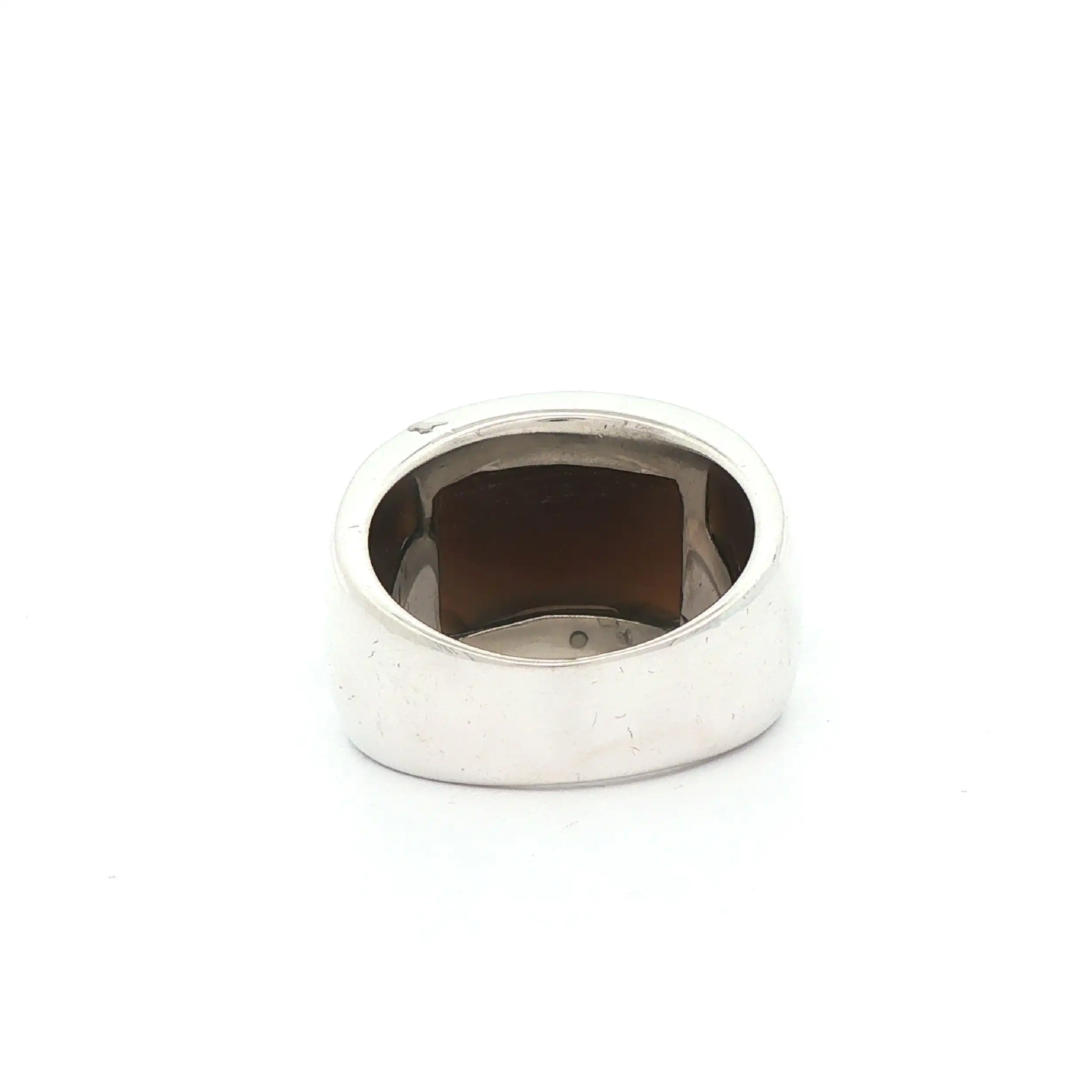Ring Silber s.Oliver mit braunem facettierten Farbstein
