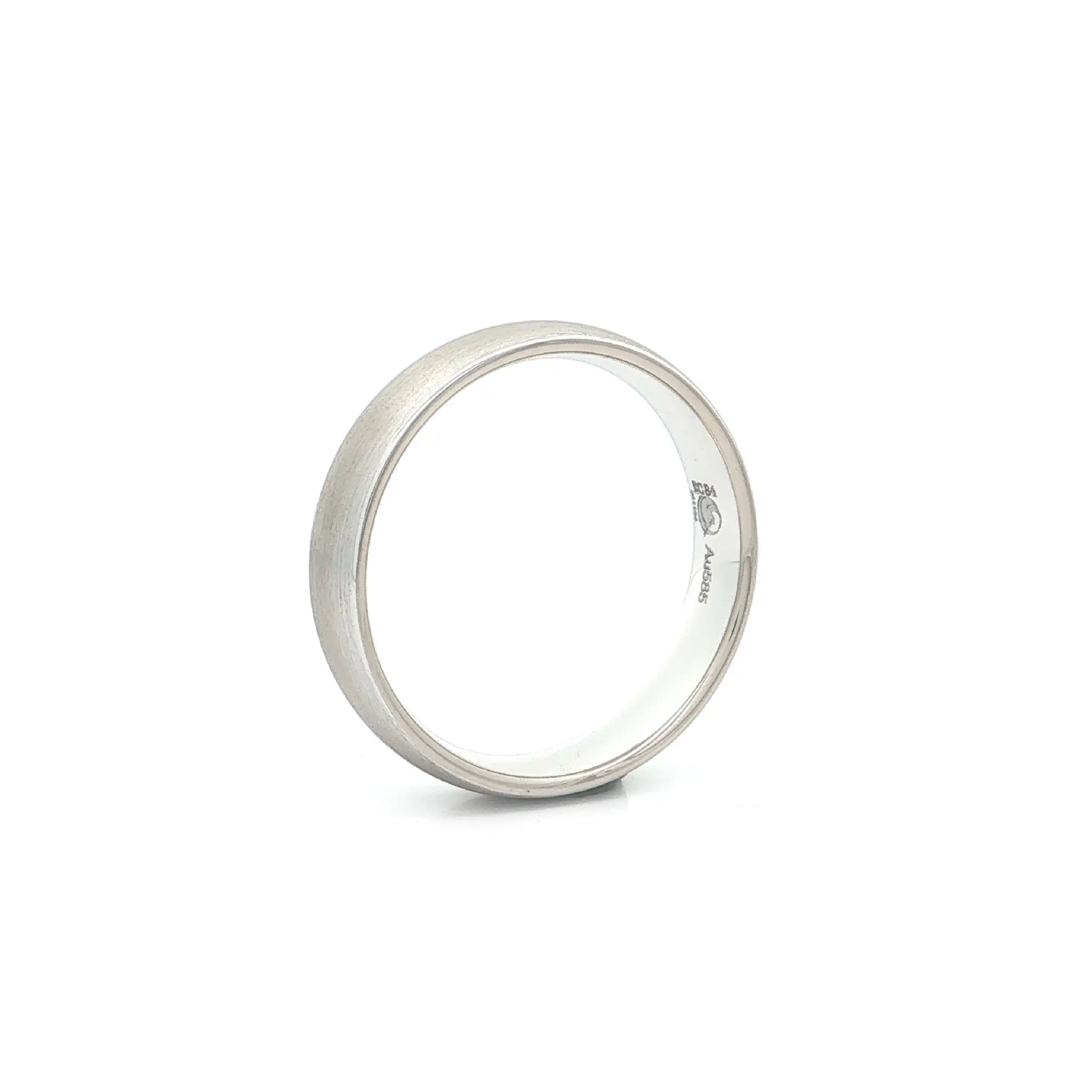 Ring Weißgold mattiert