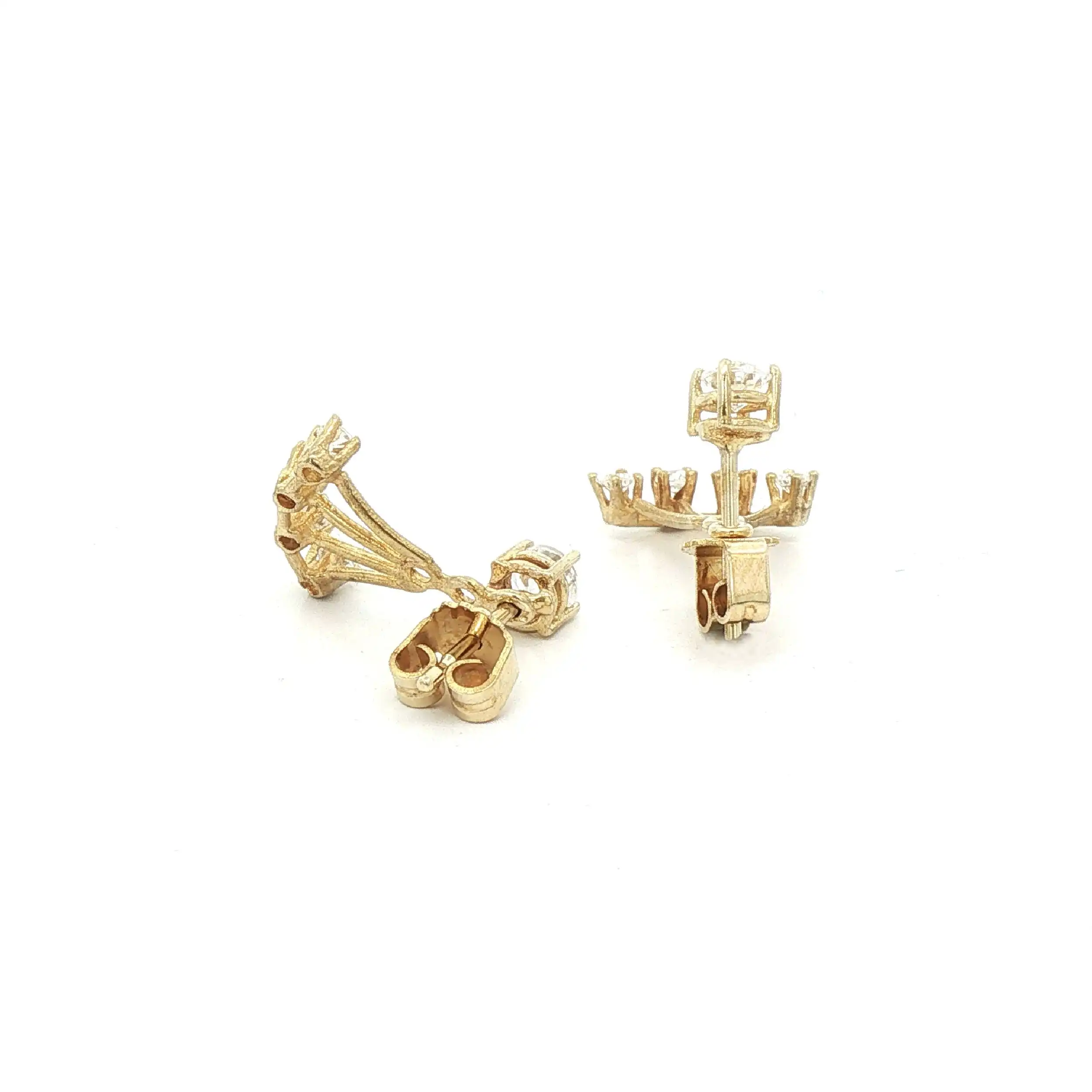 Ohrstecker Gelbgold mit Zirkonia