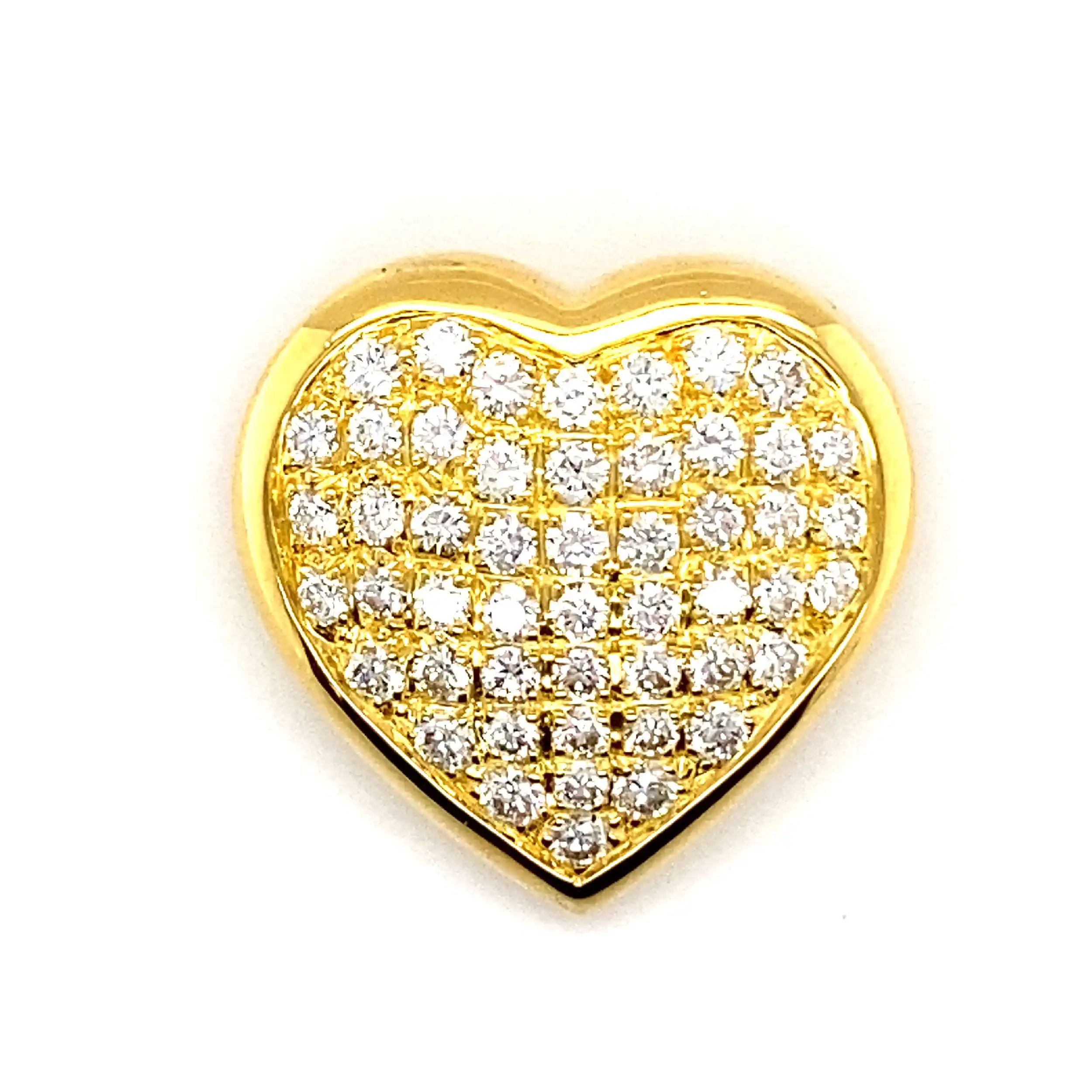 Anhänger Gelbgold Herz mit Brillanten