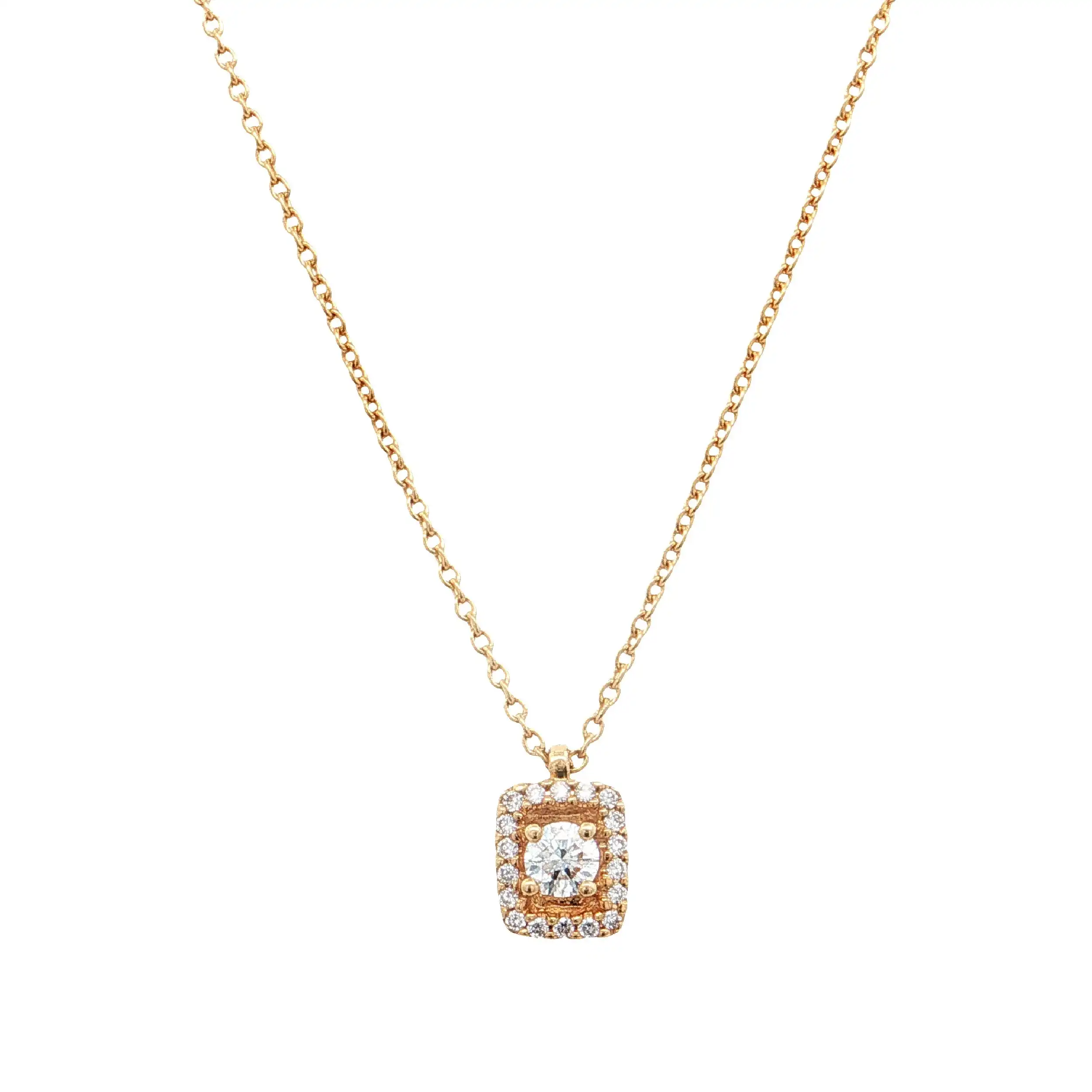 Ankercollier Gelbold mit Brillanten Ankercollier Gelbold mit Brillanten