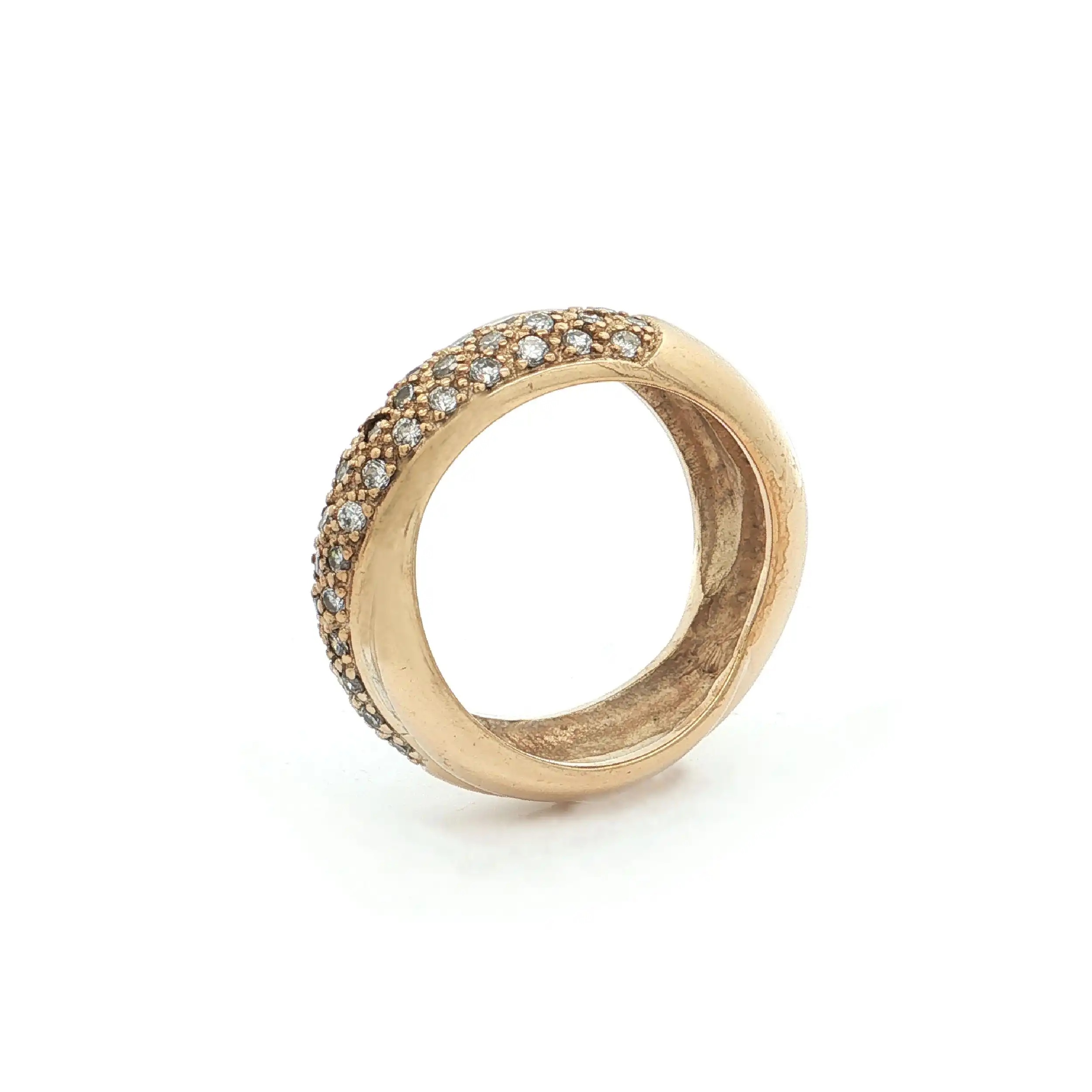 Ring Silber vergoldet mit Zirkonia Ring Silber vergoldet mit Zirkonia