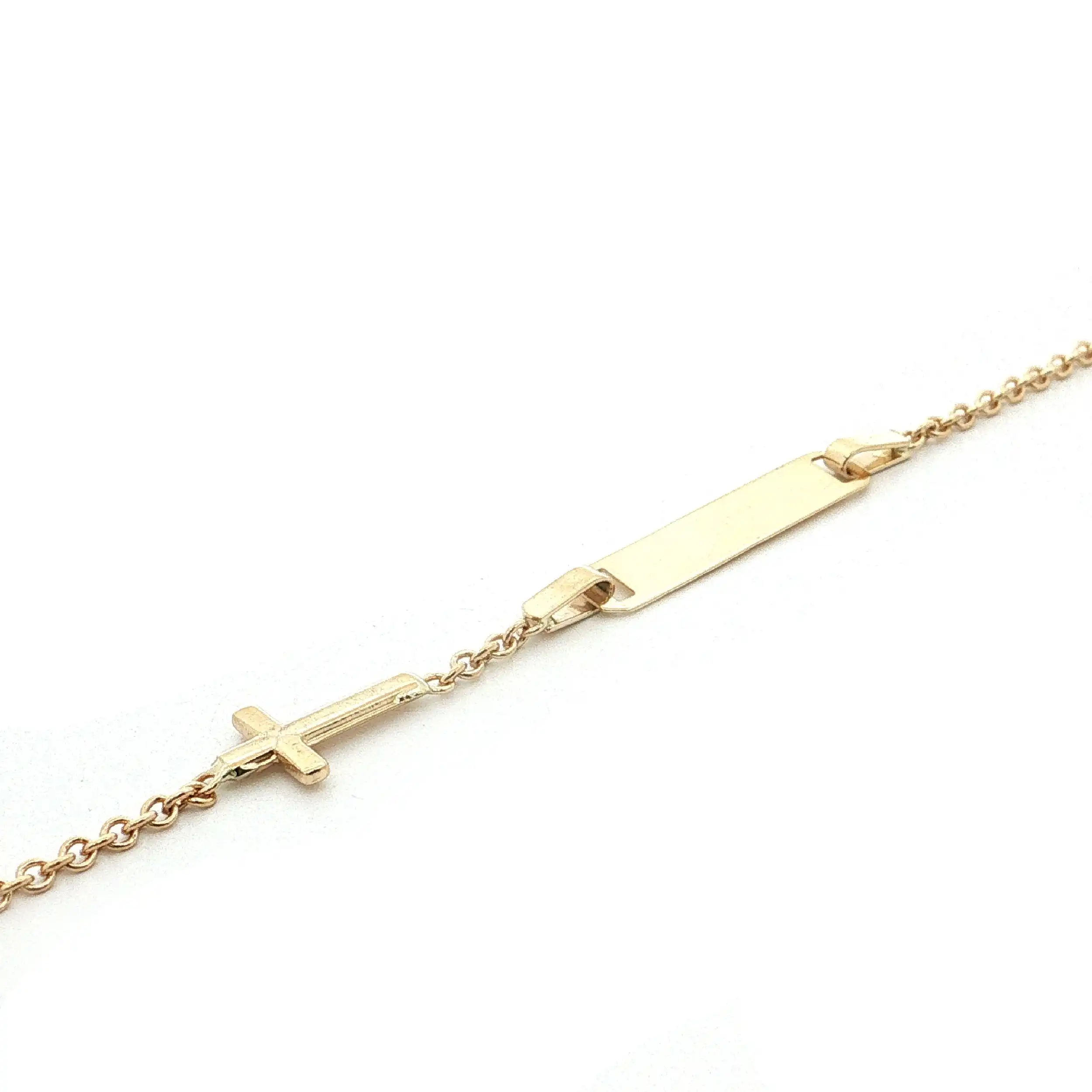 Kinder-Identarmband Gelbgold