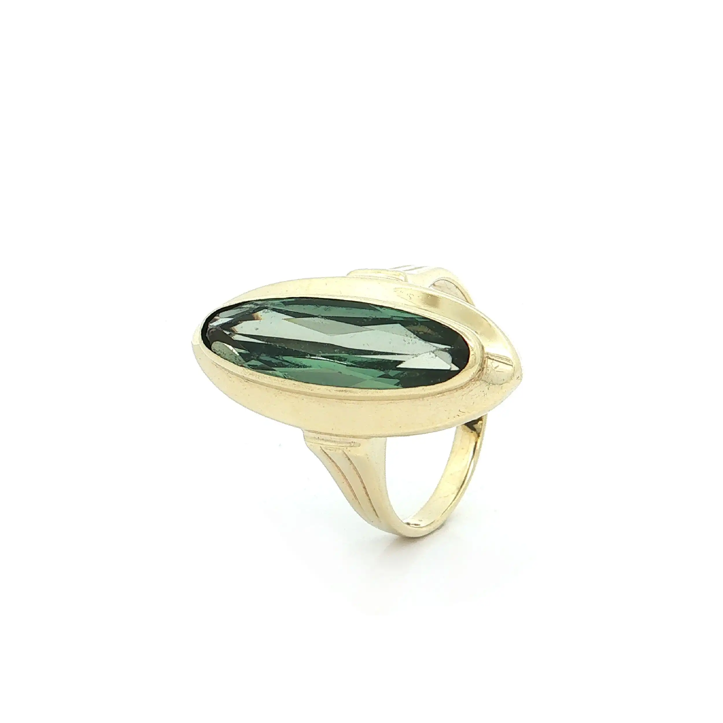 Ring Gelbgold mit grünem Spinell Ring Gelbgold mit grünem Spinell