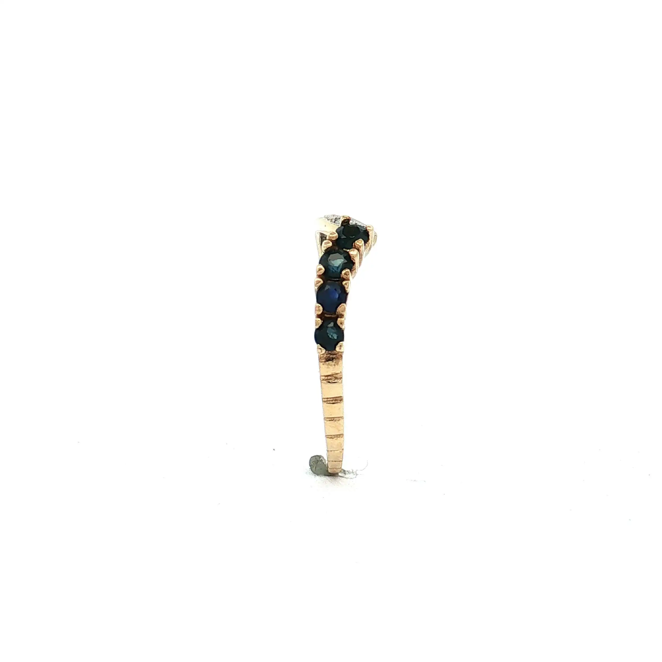 Ring Gelbgold mit blauen Steinen Ring Gelbgold mit blauen Steinen