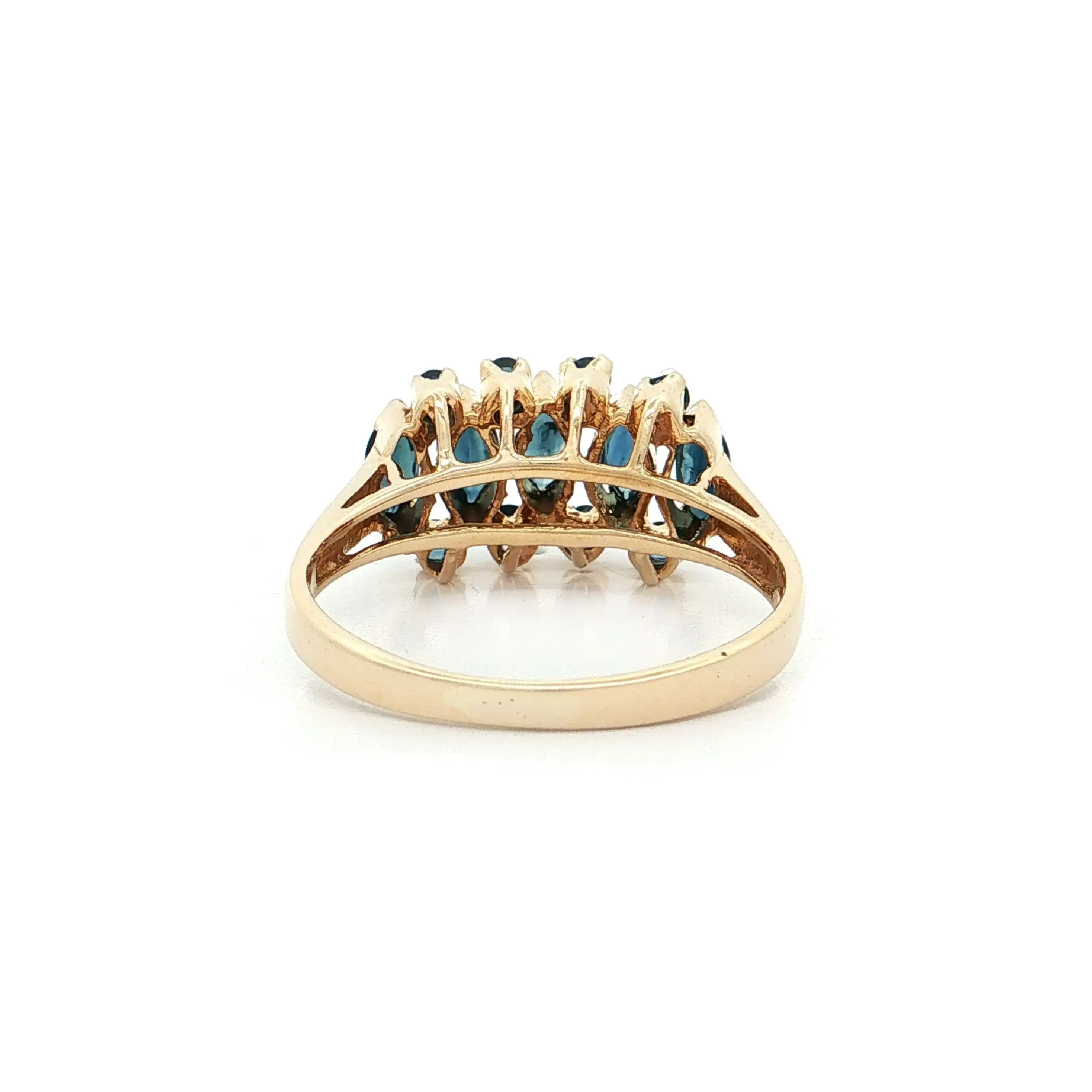 Ring Gelbgold mit Saphiren Ring Gelbgold mit Saphiren
