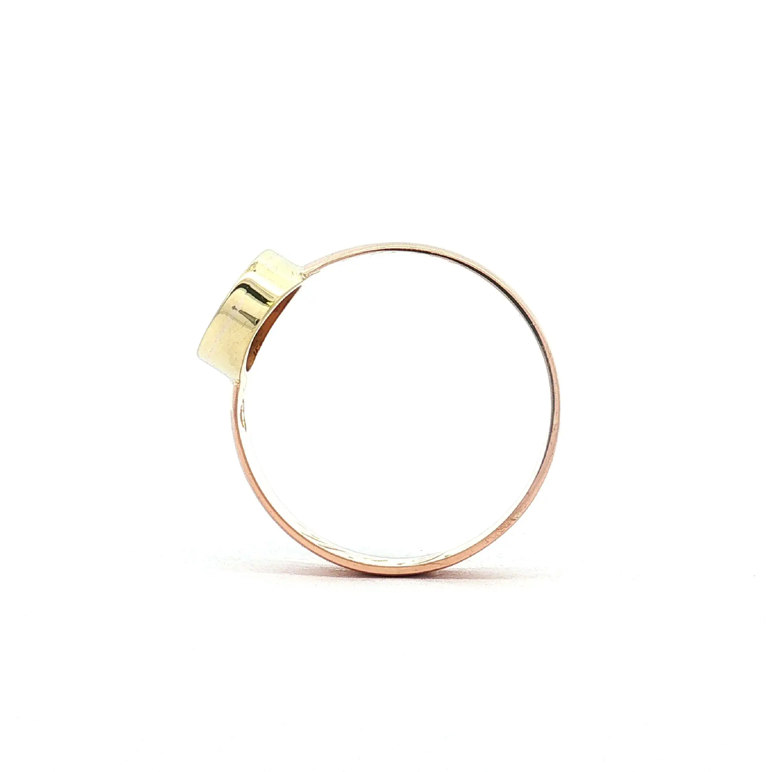 Ring Bicolor mit Brillant Solitär Ring Bicolor mit Brillant Solitär