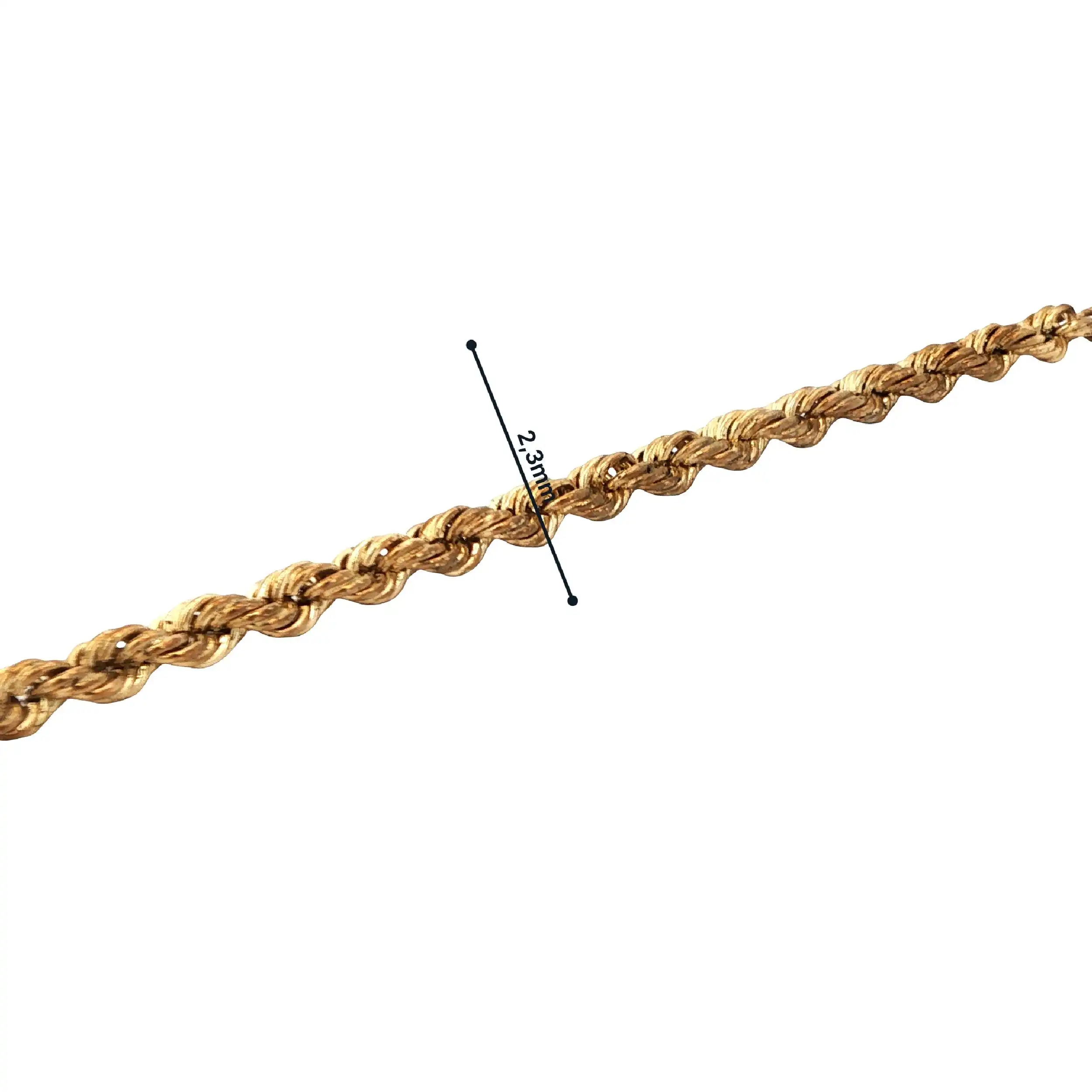 Kordelarmband Gelbgold