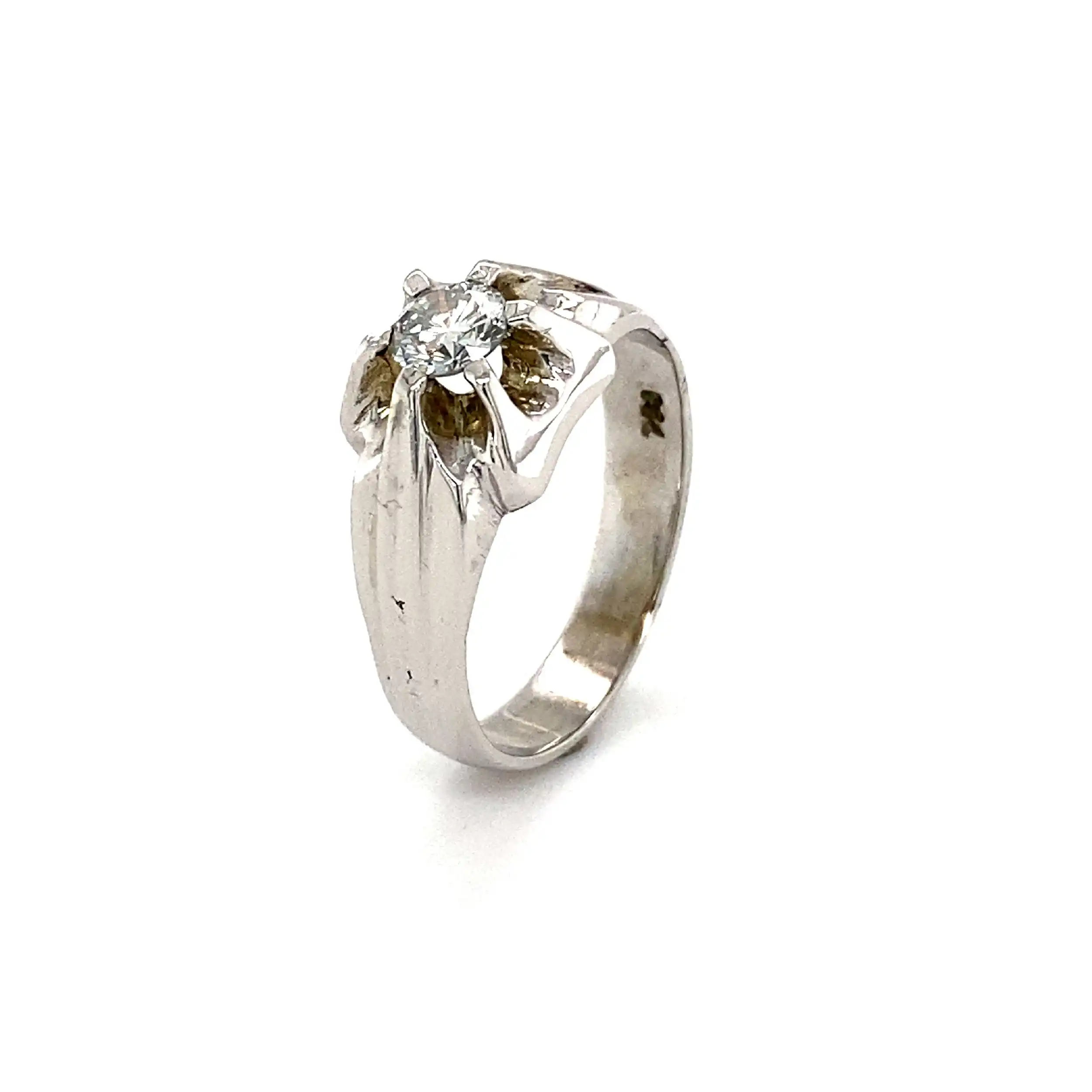 Ring Weißgold mit Brillant Ring Weißgold mit Brillant