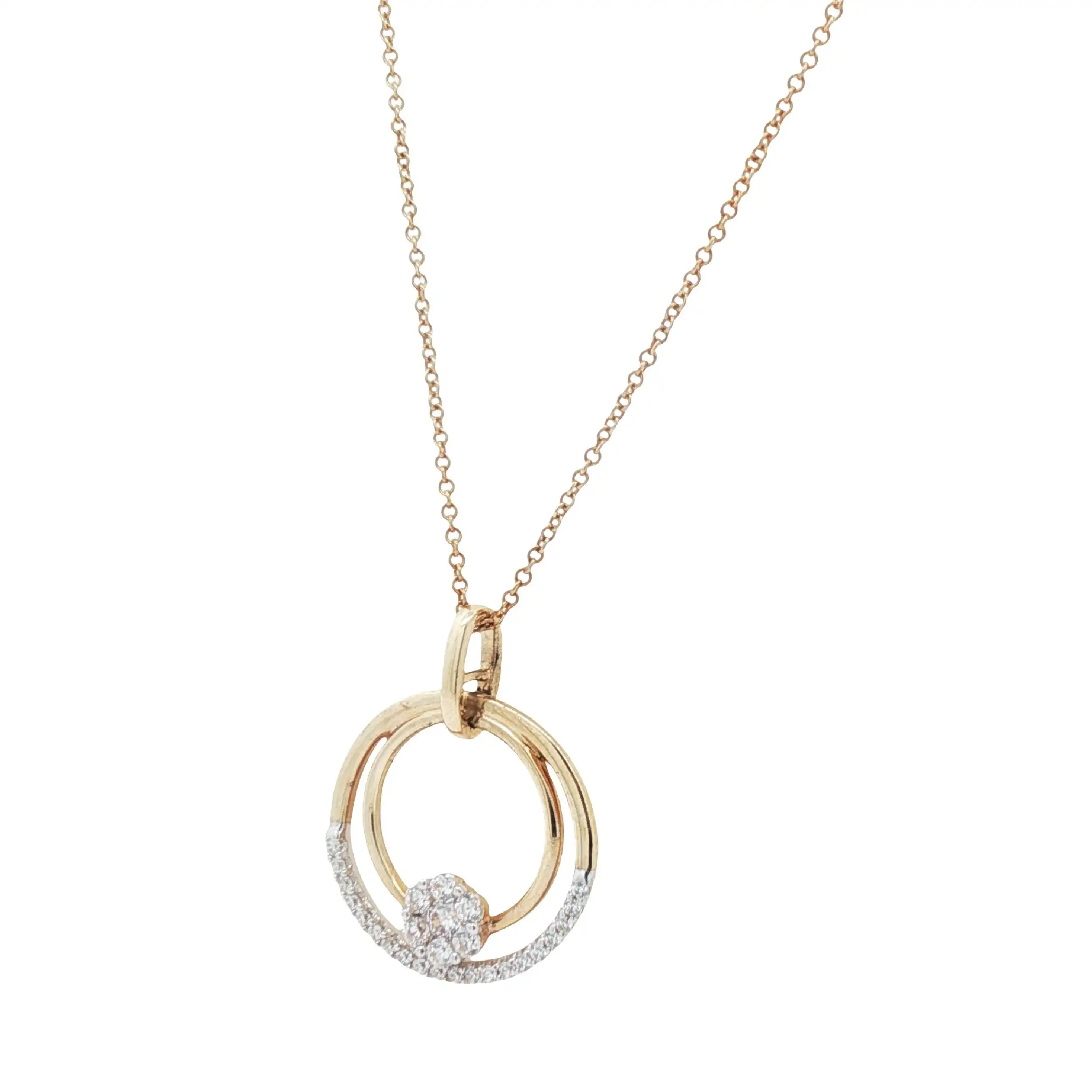 Ankercollier Gelbgold mit Zirkonia Ankercollier Gelbgold mit Zirkonia