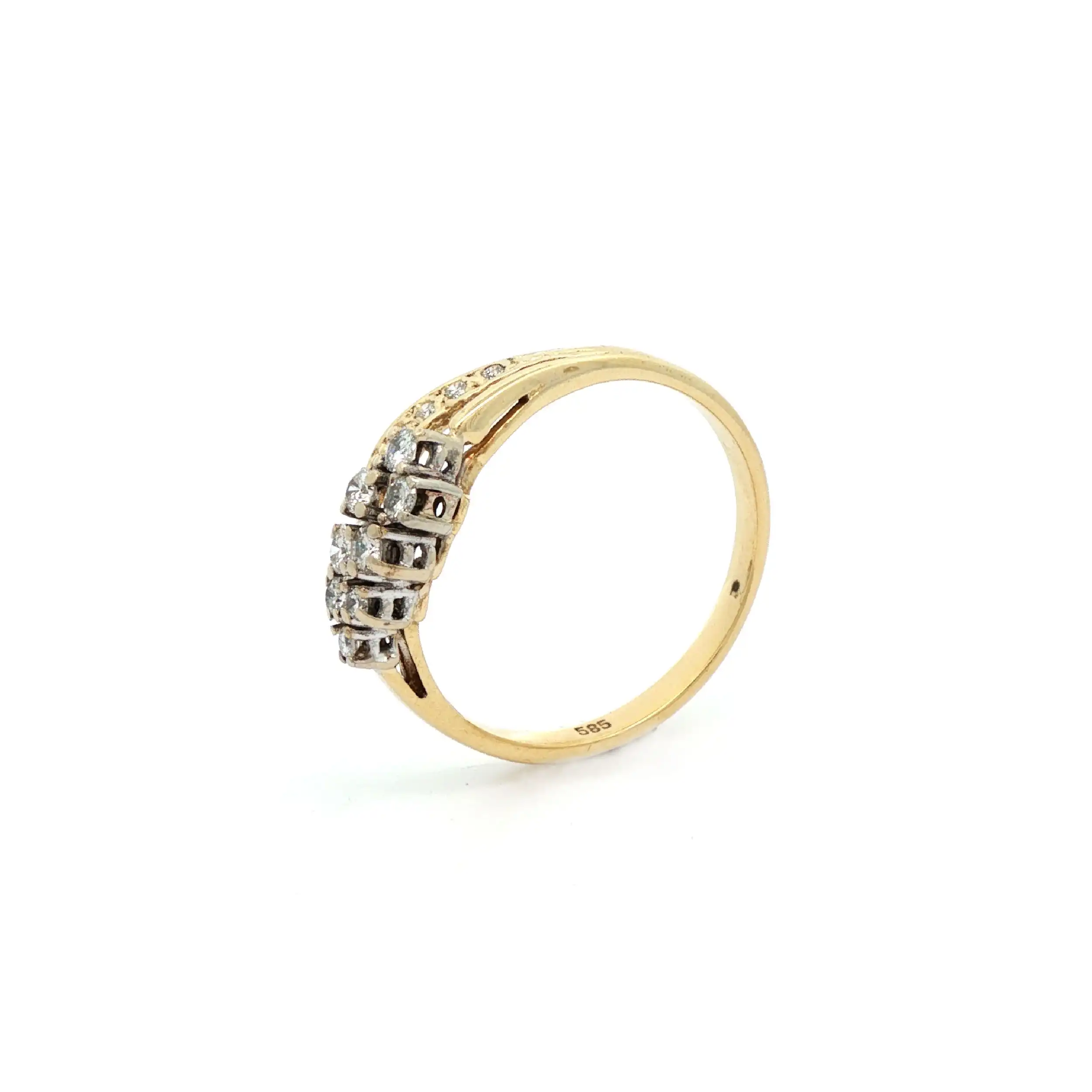 Ring Bicolor mit Brillanten