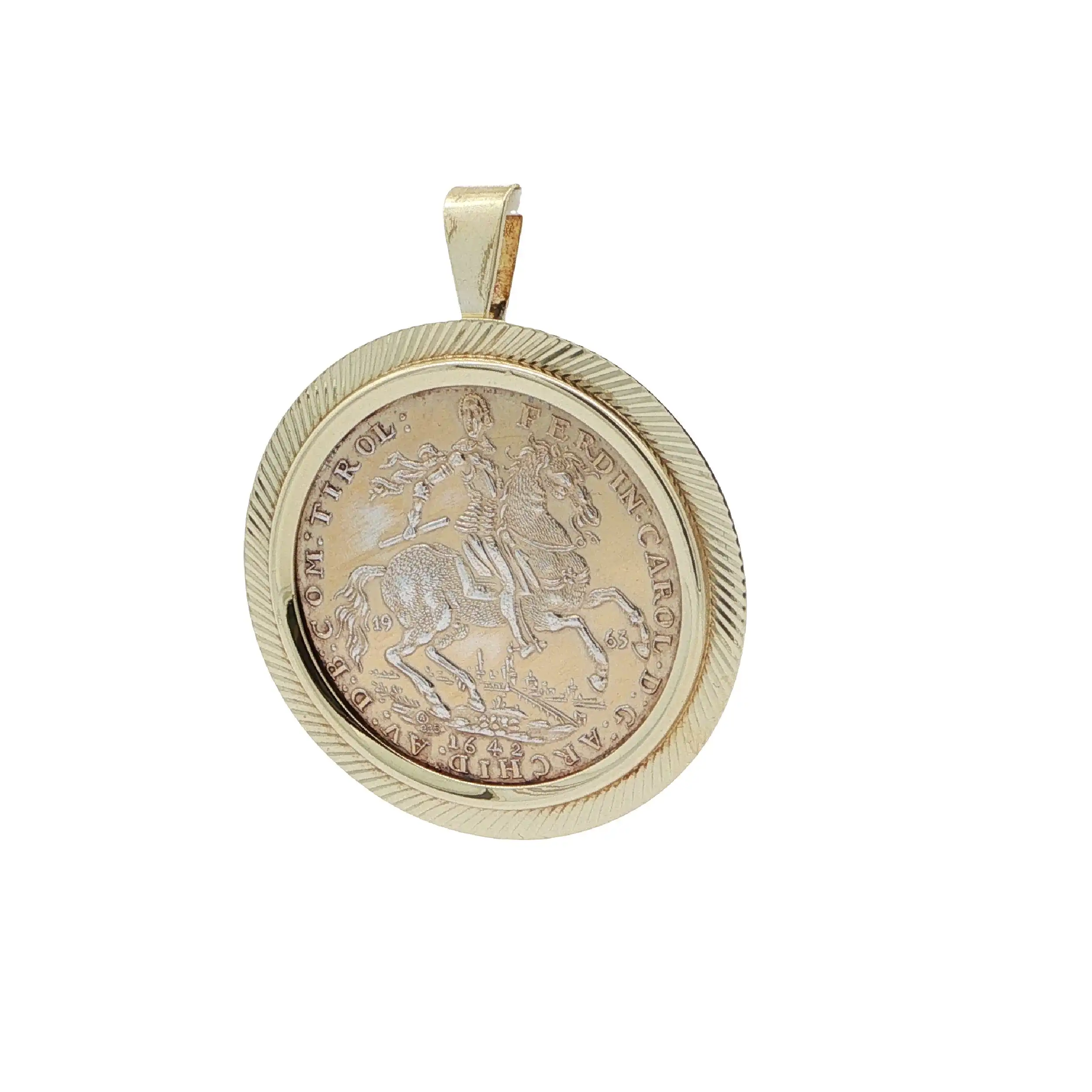 Anhänger Gelbgold mit Münze