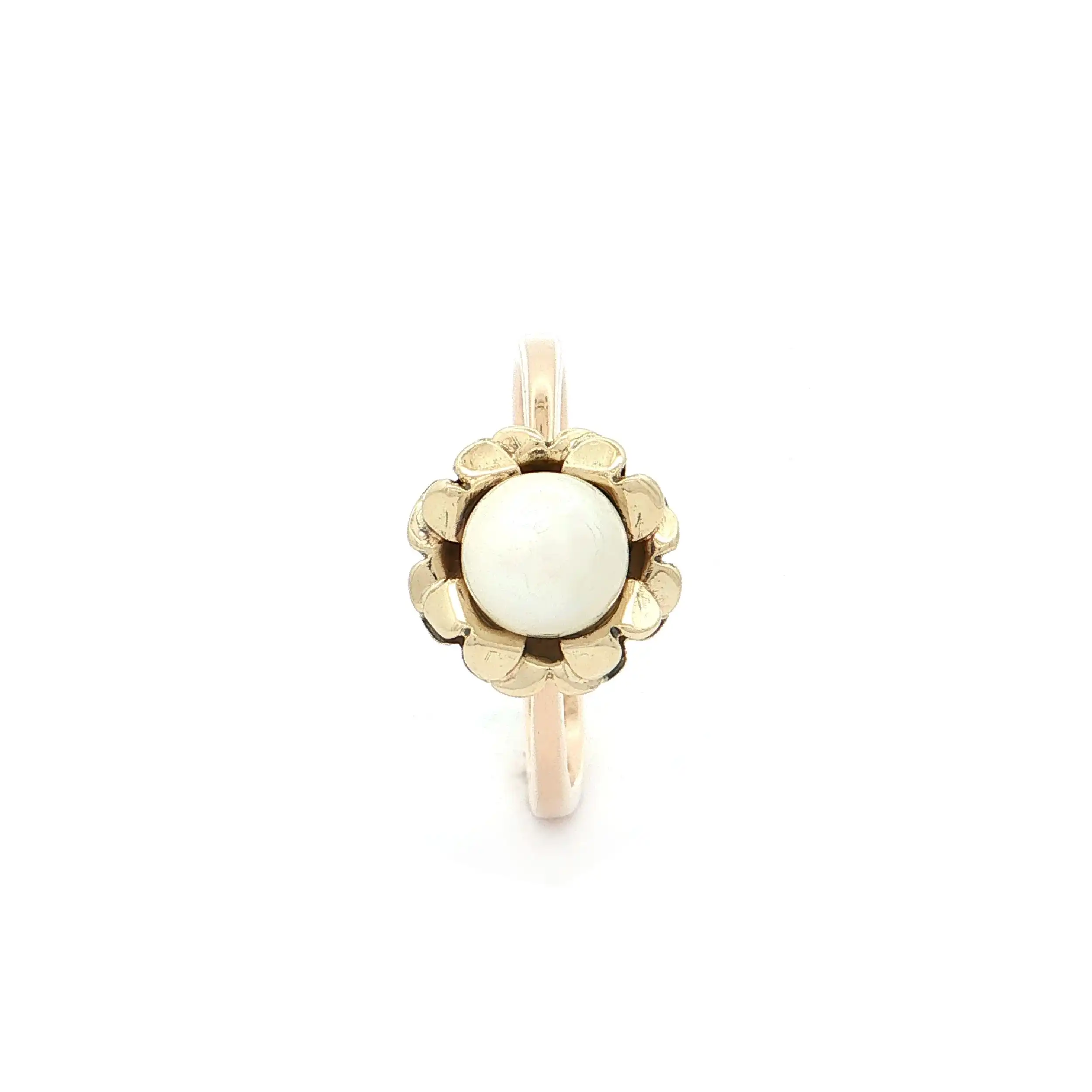 Ring Gelbgold mit Perle