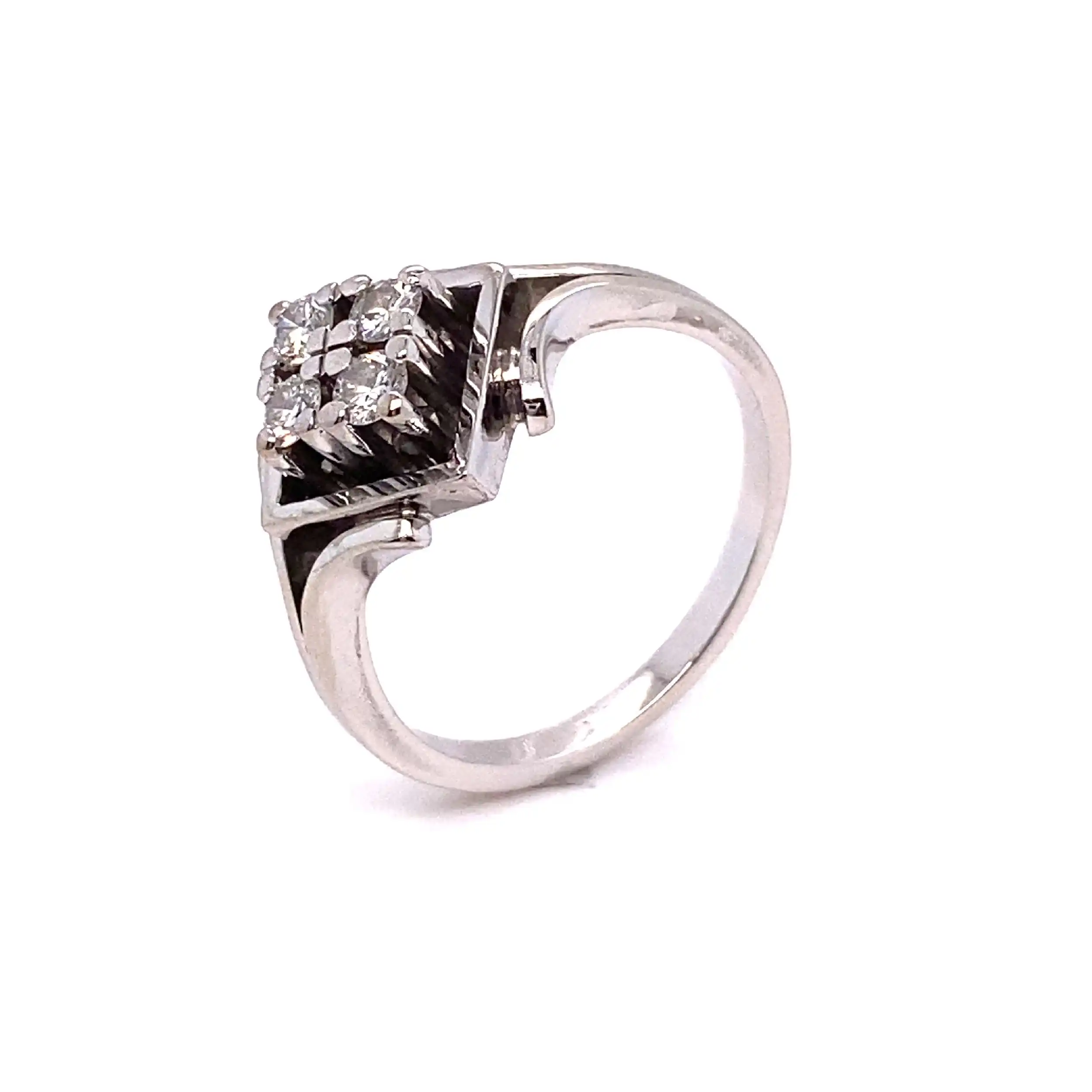 Ring Weißgold mit Brillanten Ring Weißgold mit Brillanten