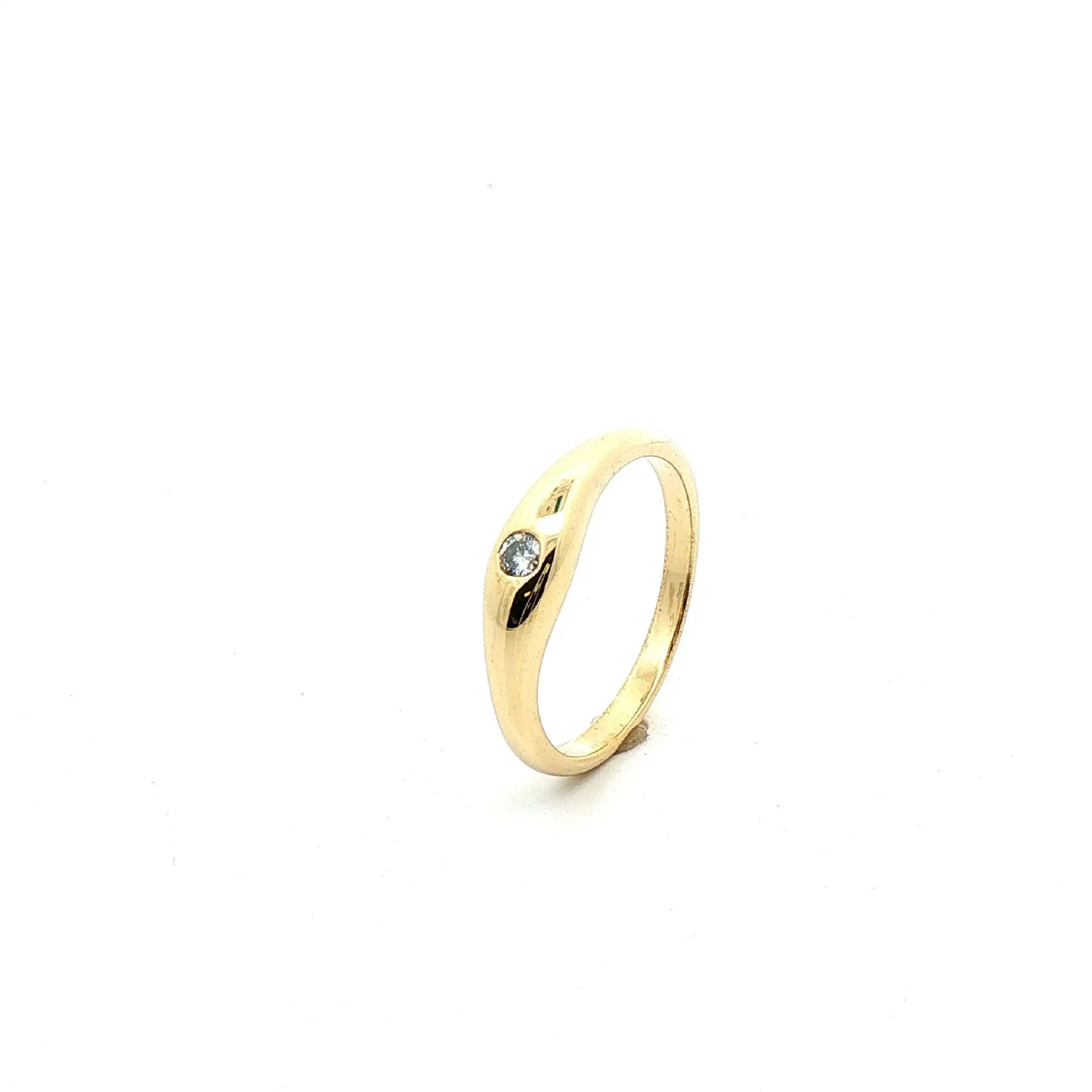 Ring Gelbgold mit Brillant