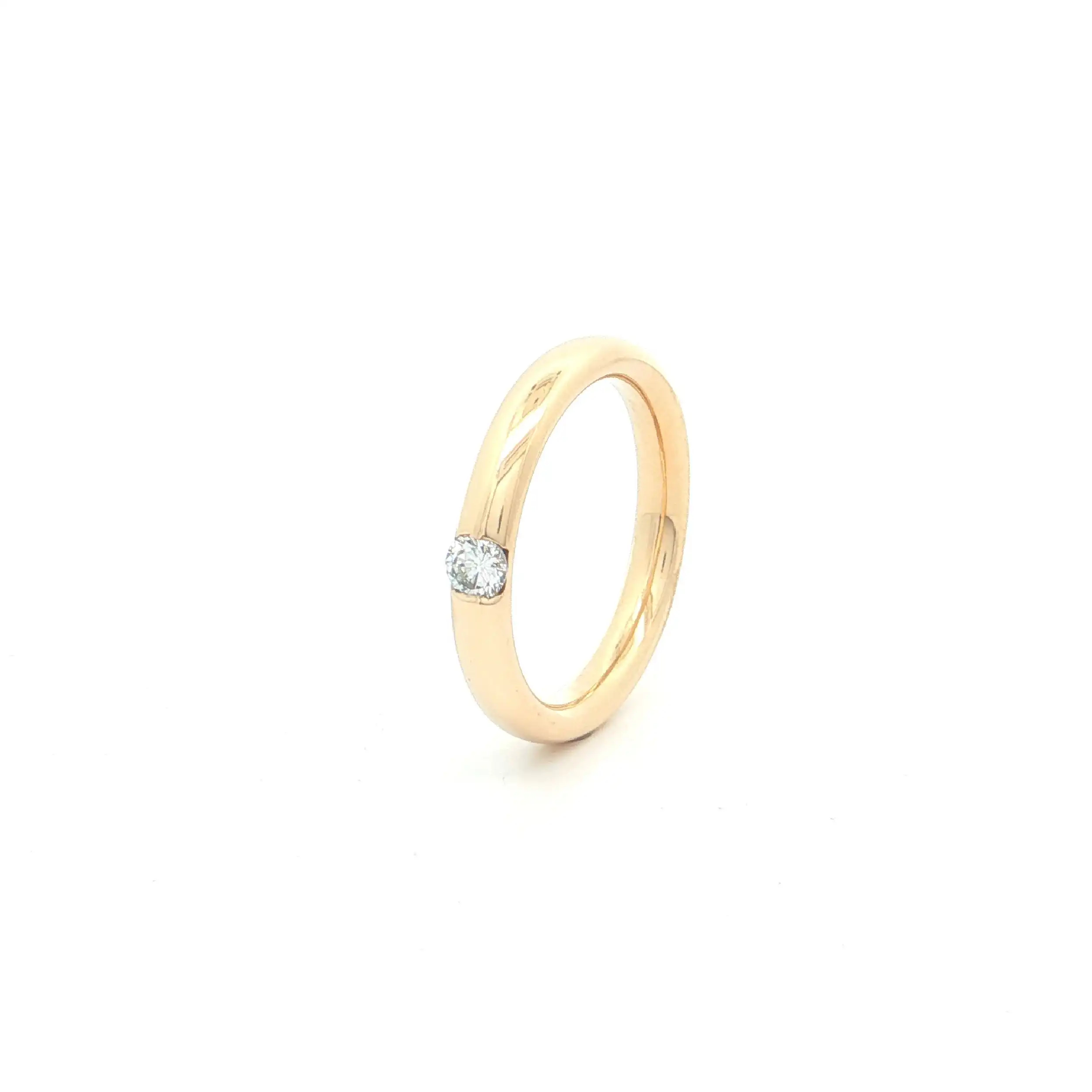 Ring Gelbgold mit Brillant Ring Gelbgold mit Brillant